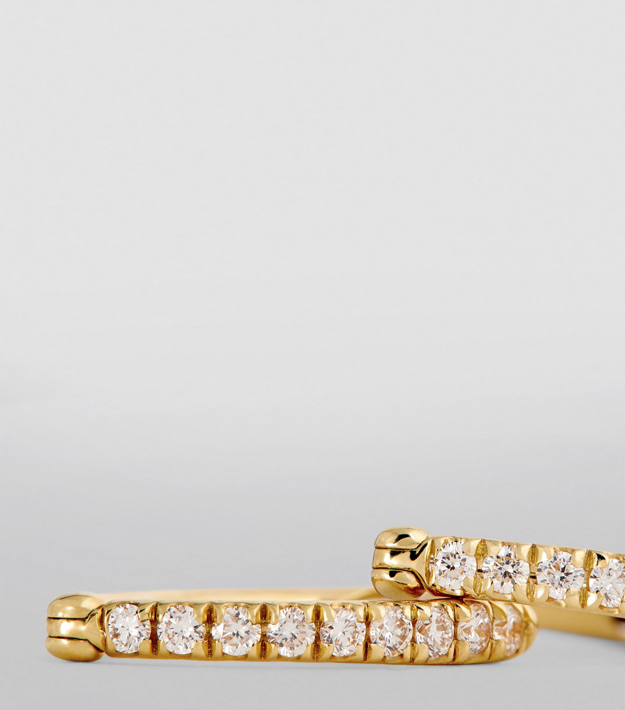 Melissa Kaye Small Yellow Gold and Diamond Cristina Earrings Yellow Gold Image 6