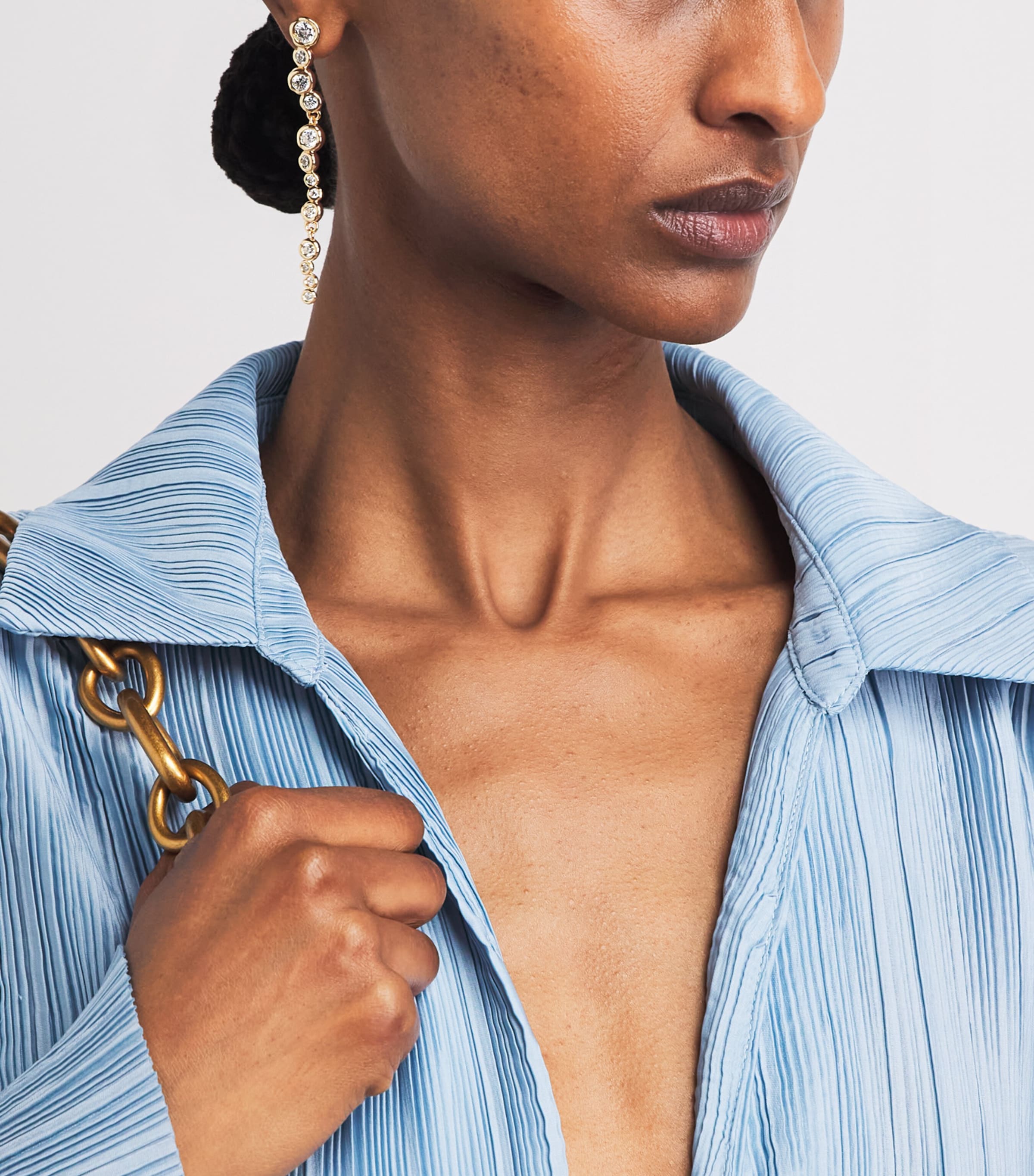 Alexis Bittar Gold-Plated Asterales Dangle Earrings Gold Image 4