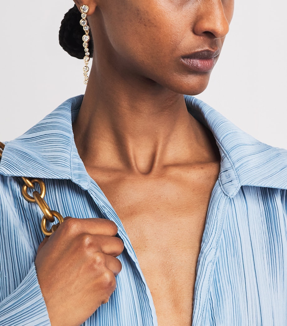 Alexis Bittar Gold-Plated Asterales Dangle Earrings Gold Image 4