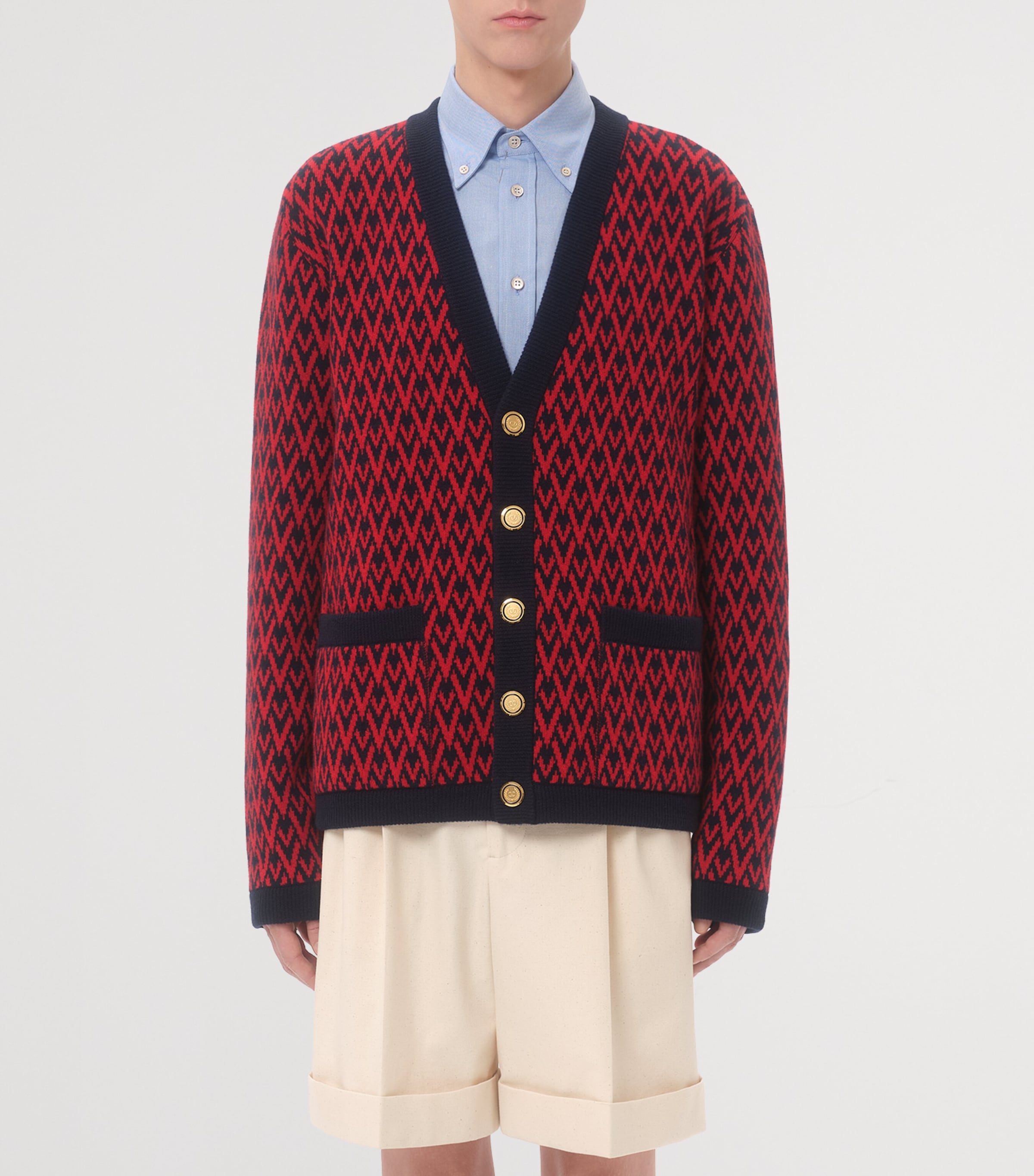 Wool Toute La V Cardigan BR5 Image 2