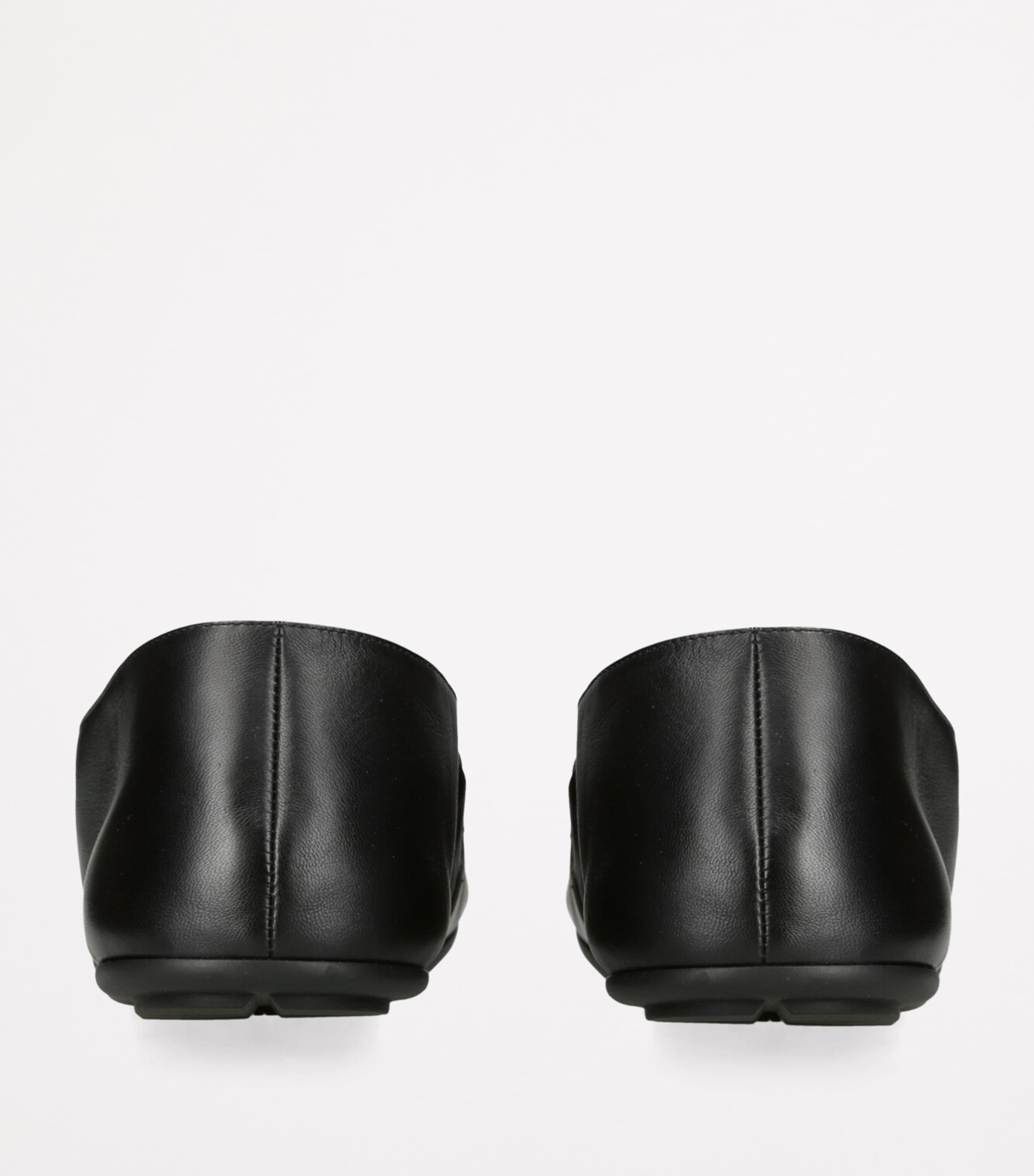 Vincit Leather Slip-On Loafers BLACK Image 2