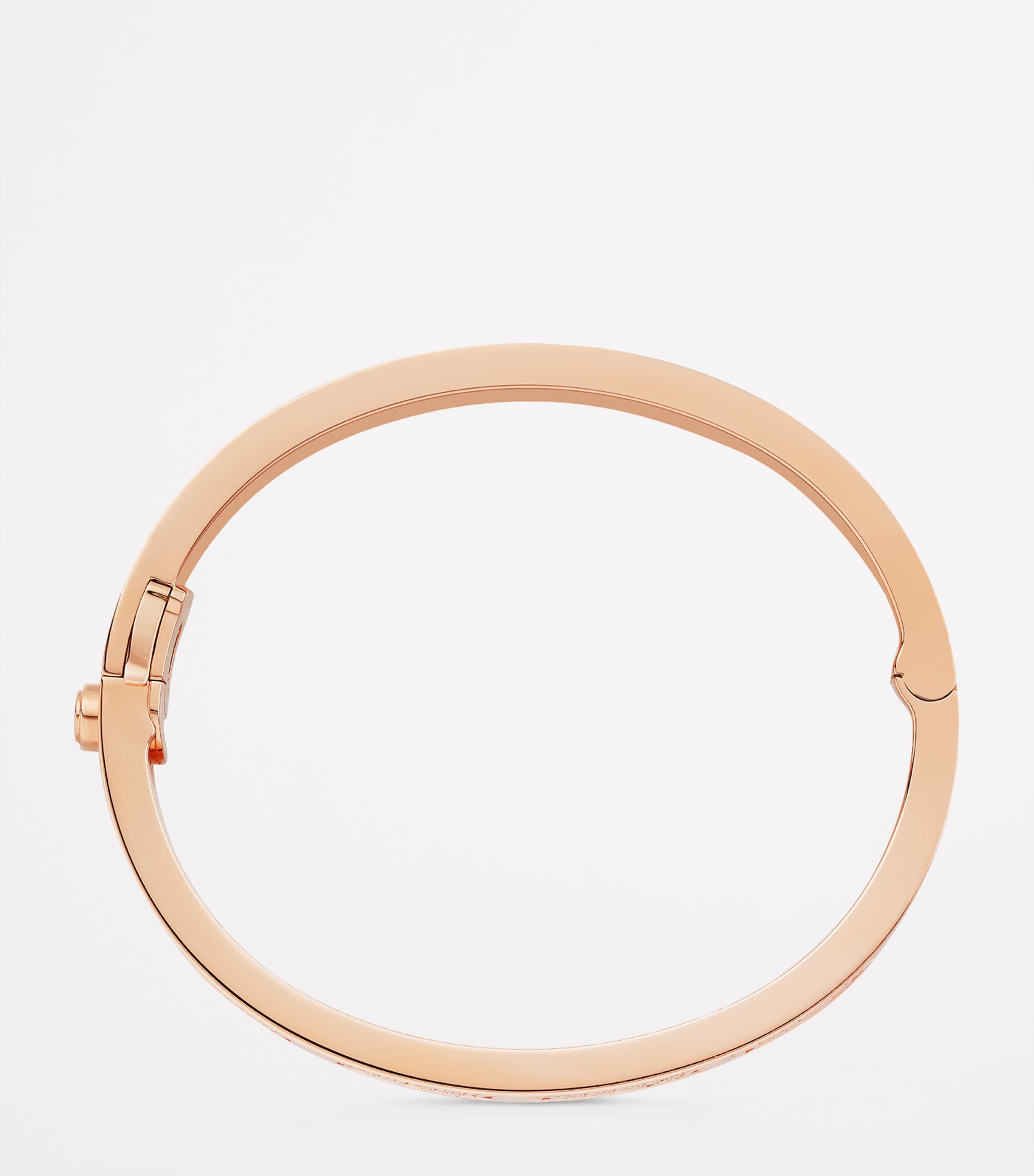 Rose Gold and Diamond LOVE Bracelet ROSE GOLD Image 5