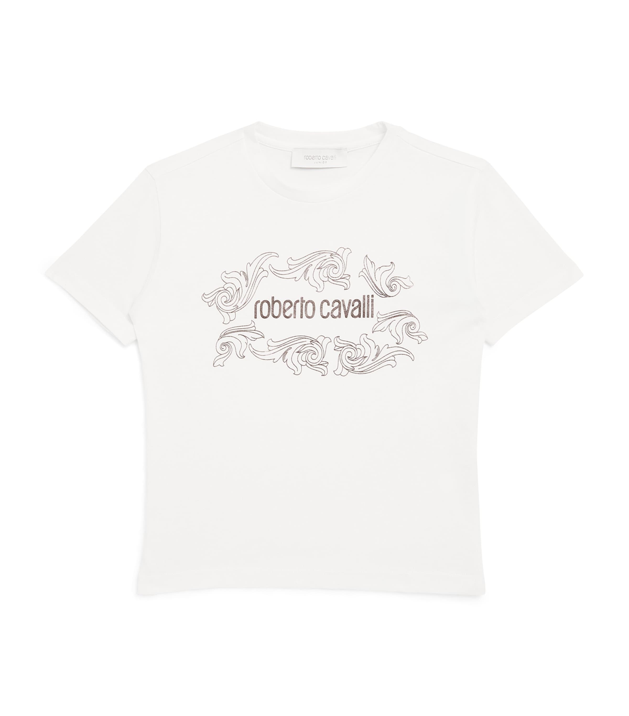 ROBERTO CAVALLI JUNIOR LOGO T-SHIRT 