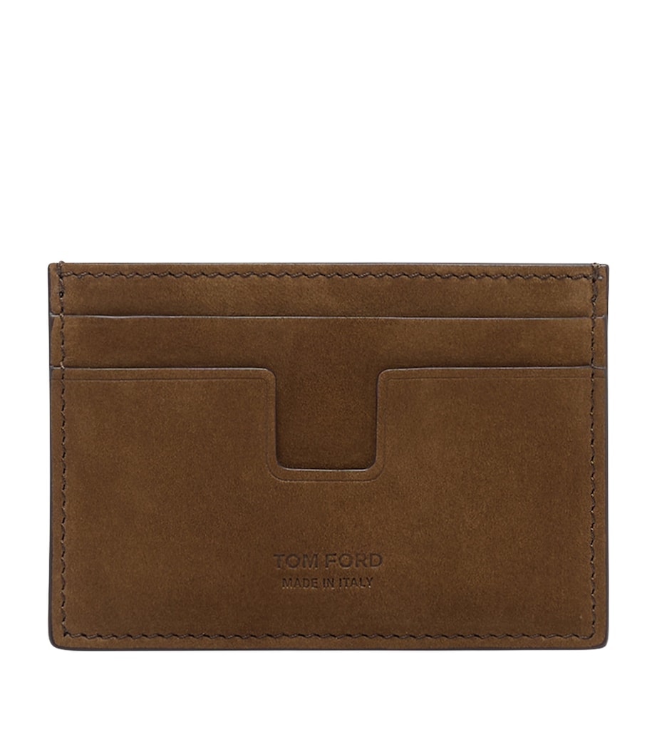 TOM FORD Suede T-Line Card Holder Ebu Image 1