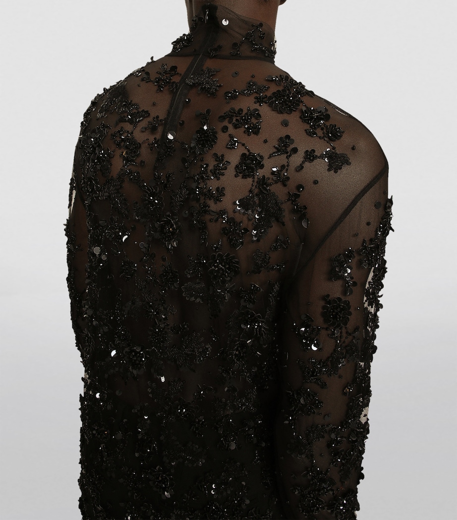 Embellished Long-Sleeve T-Shirt N0000-BLACK Image 6