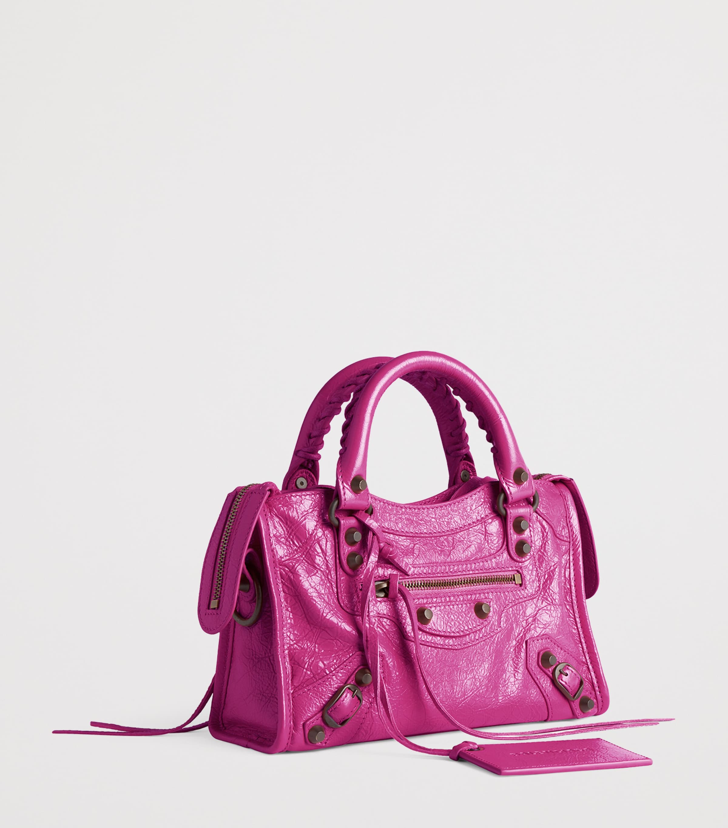 Balenciaga Mini Leather Le City Top-Handle Bag Image 5