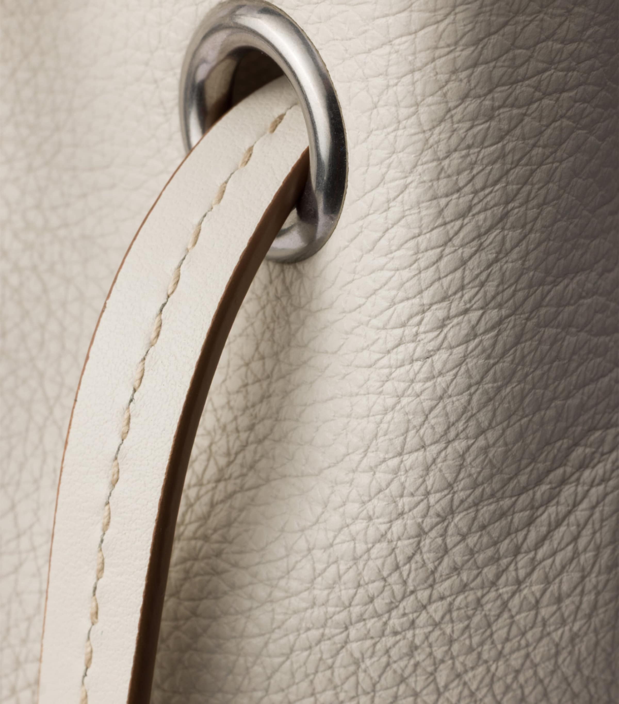 Prada Large Leather Route Shoulder Bag Neutral Image 8