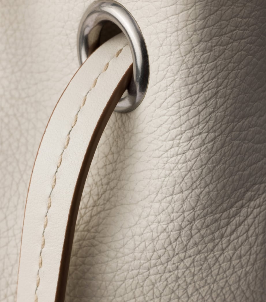 Prada Large Leather Route Shoulder Bag Neutral Image 8