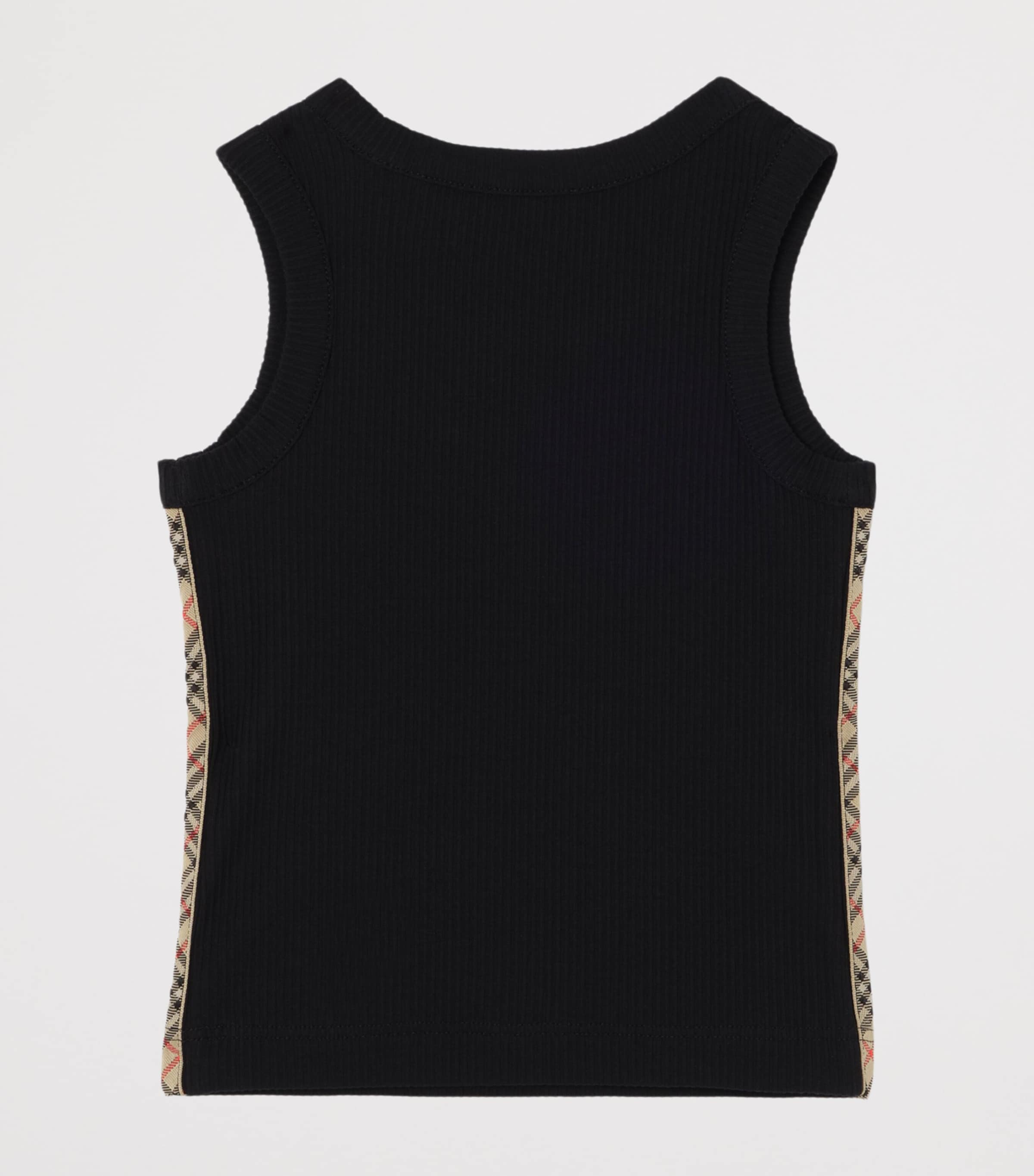 Burberry Kids Stretch-Cotton Top (4-12 Years) Black Image 2