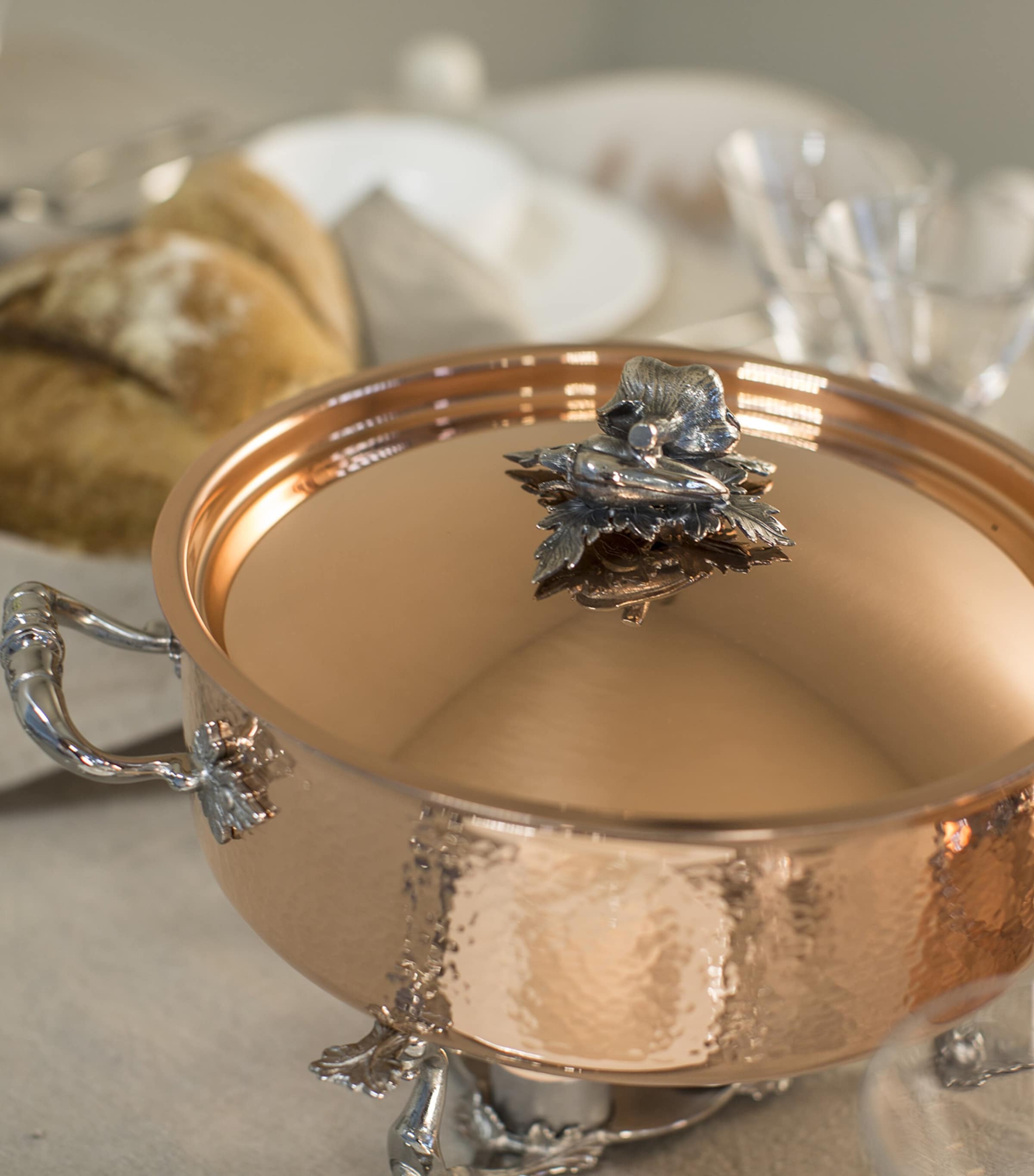 Ruffoni Copper Opus Cupra Chef Pot with Lid (34cm) Copper Image 2
