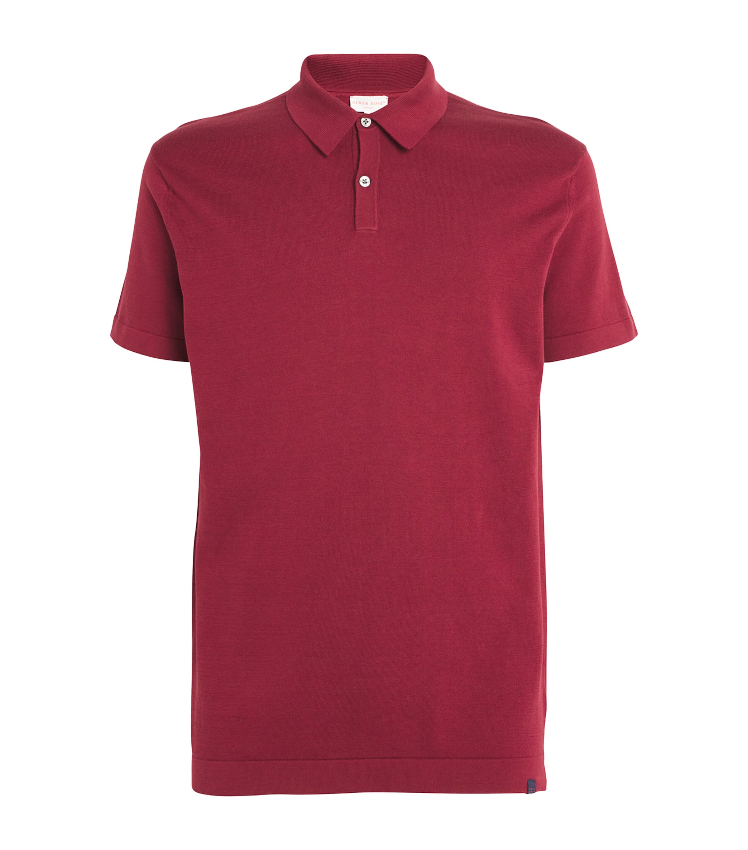 Shop Derek Rose Sea Island Cotton Jacob Polo Shirt In Red