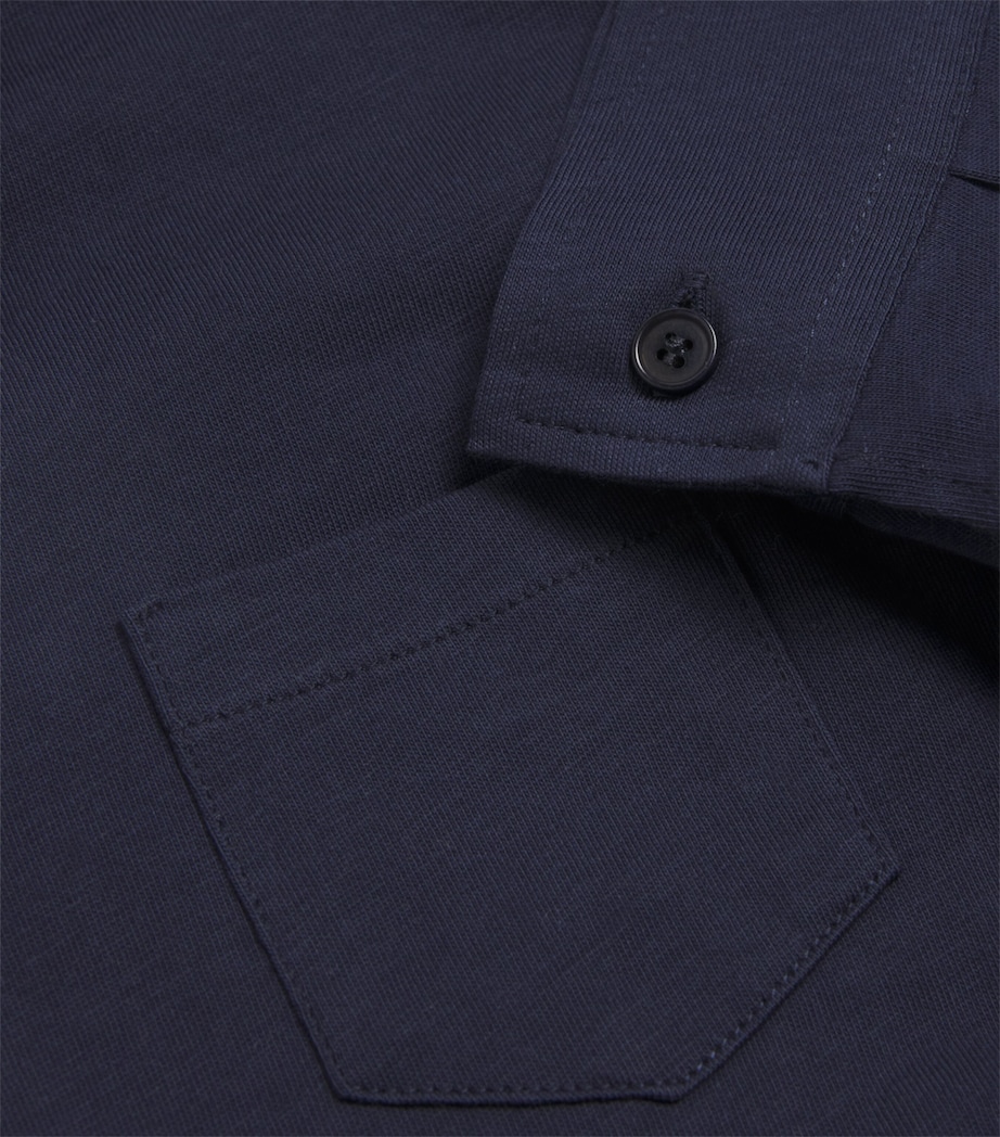 Cotton Jersey Shirt (2-14 Years) 497NAVY BLUE Image 3