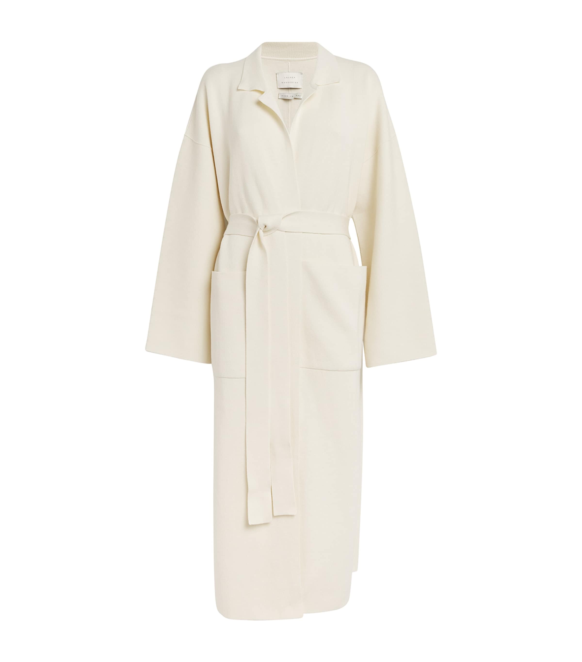 Shop Lauren Manoogian Pima Cotton Longline Cardigan In Ivory