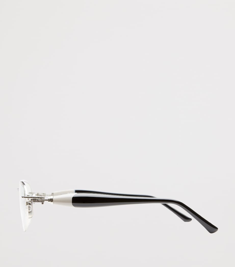 Kuboraum Metal-Acetate Mask J71 Sunglasses Light Grey Image 4