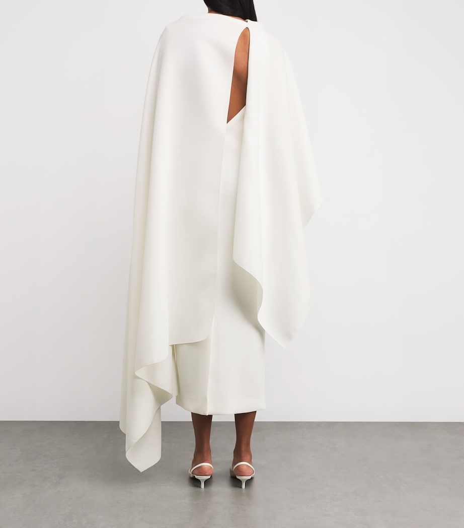 Silk Bridal Demetria Midi Dress IVORY Image 3