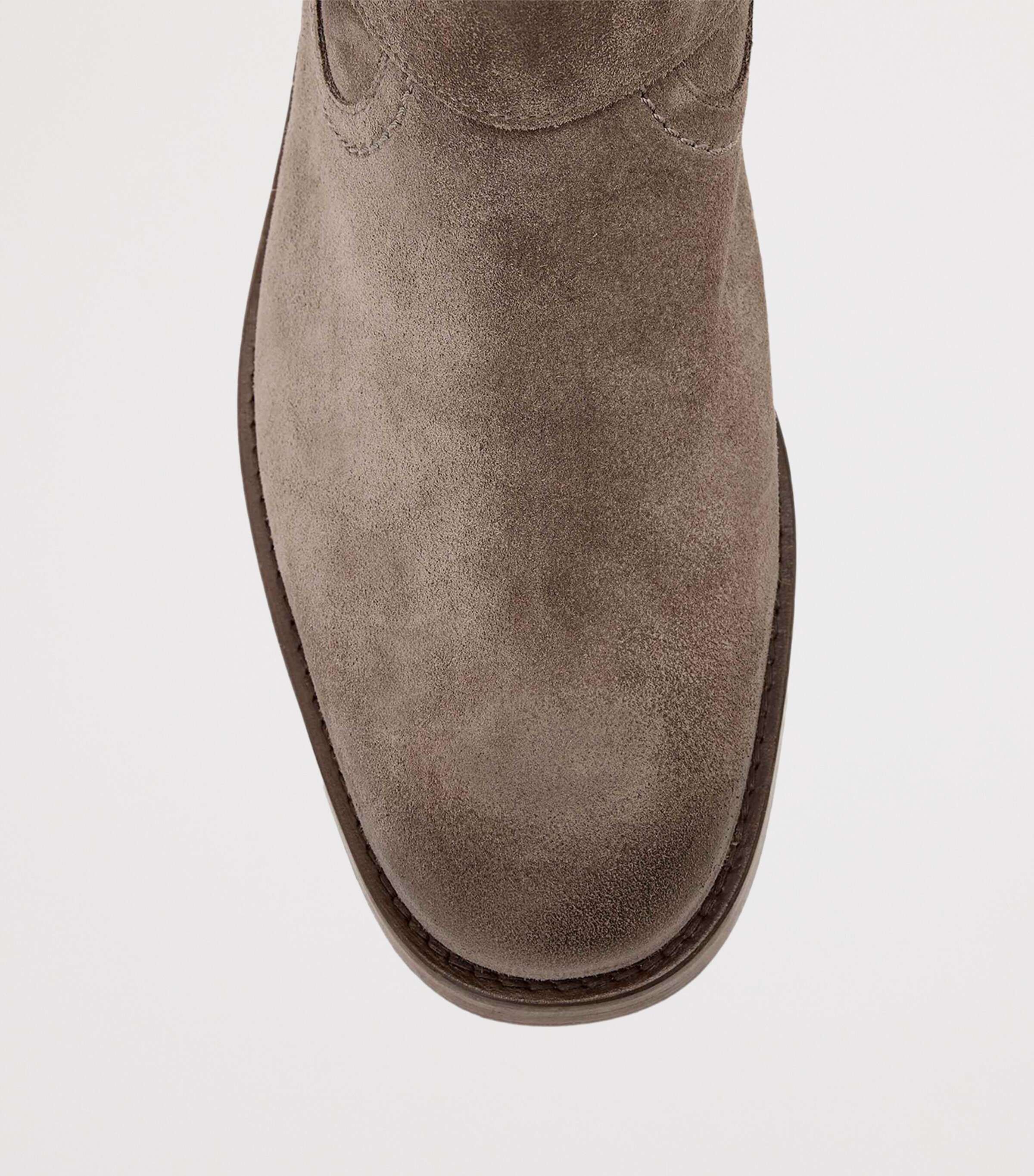 AllSaints Suede Bailey Ankle Boots Karoo Brown Image 4