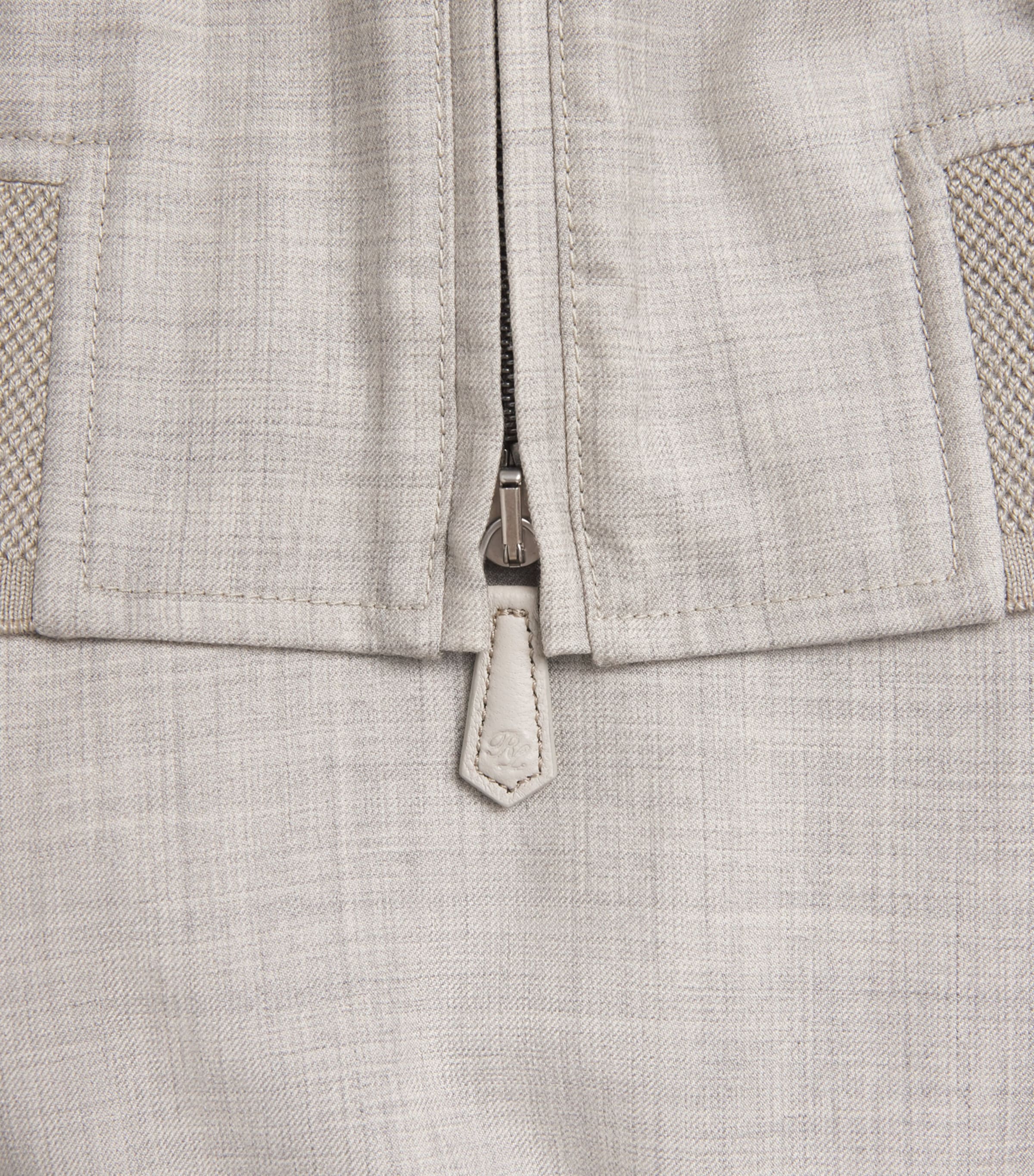 Ralph Lauren Purple Label Mens Cashmere-Silk Felton Bomber Jacket Cream/pearl Grey Image 6