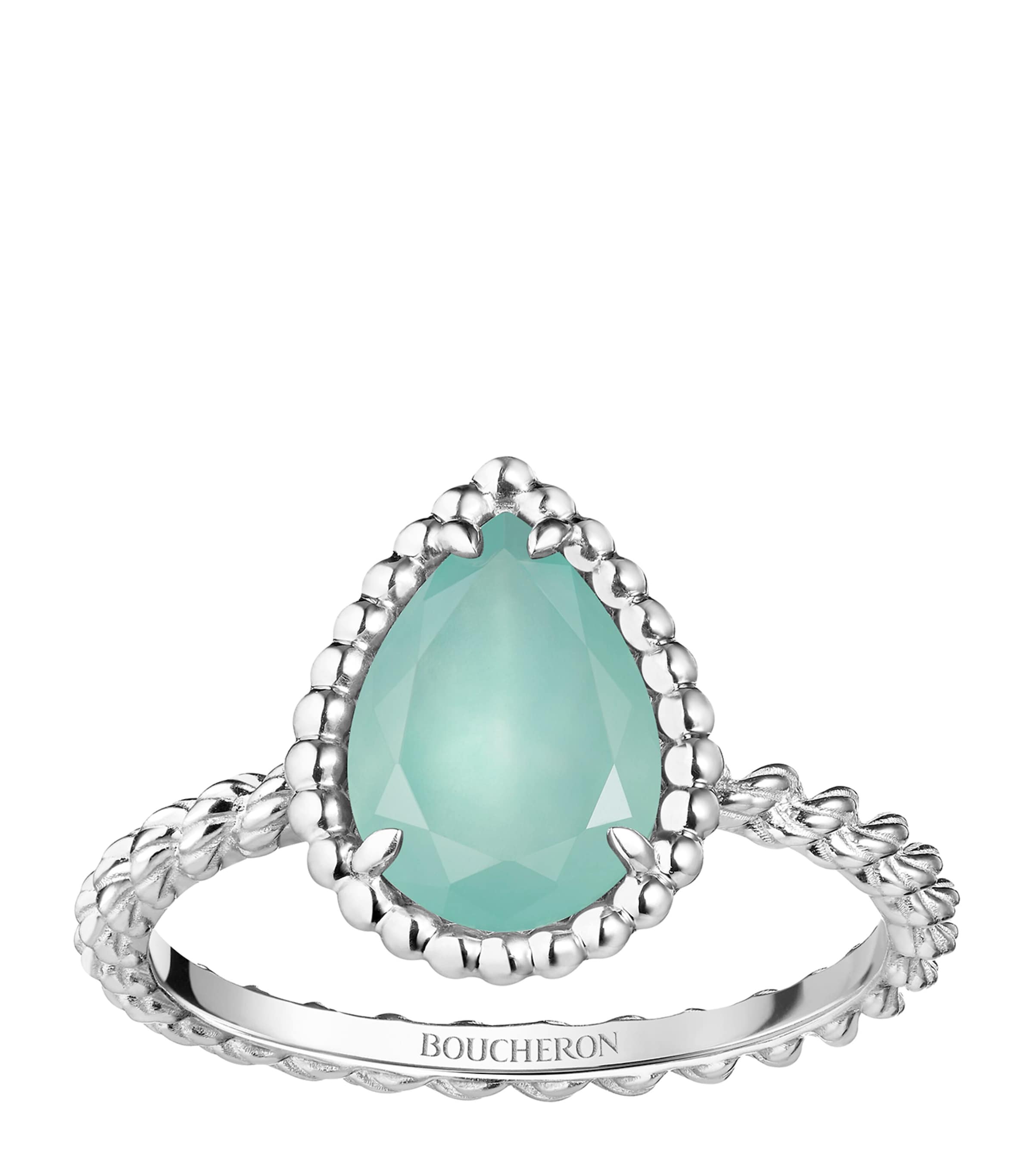 Boucheron White Gold and Aquaprase Serpent Bohème Ring | Fine Jewellery | Fine Rings | Engagement Rings | Designers | Boucheron