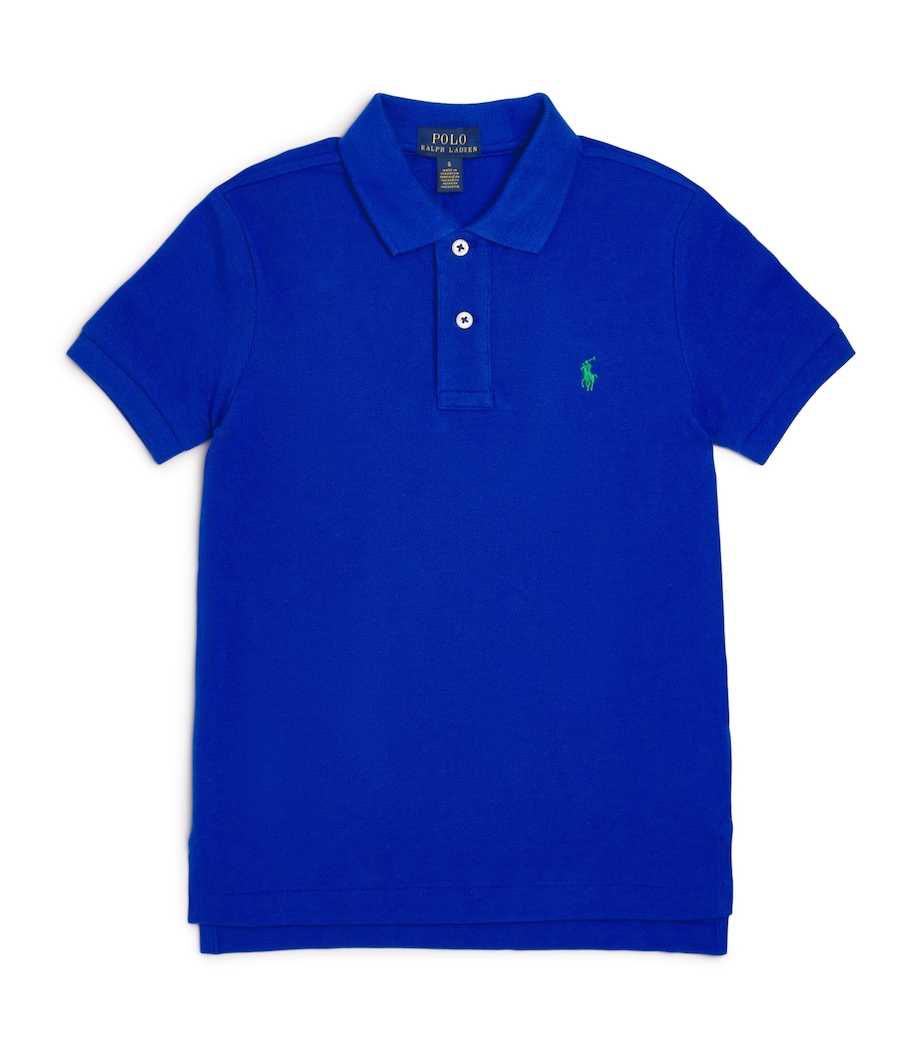 Cotton Polo Shirt (2-7 Years) SAPPHIRE Image 1