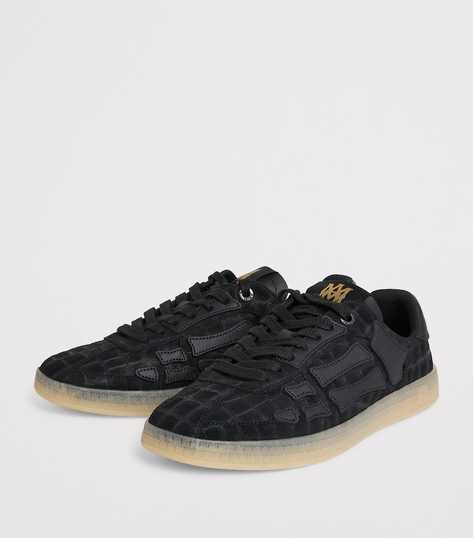Suede Pacific Bones Low-Top Sneakers BLACK Image 3