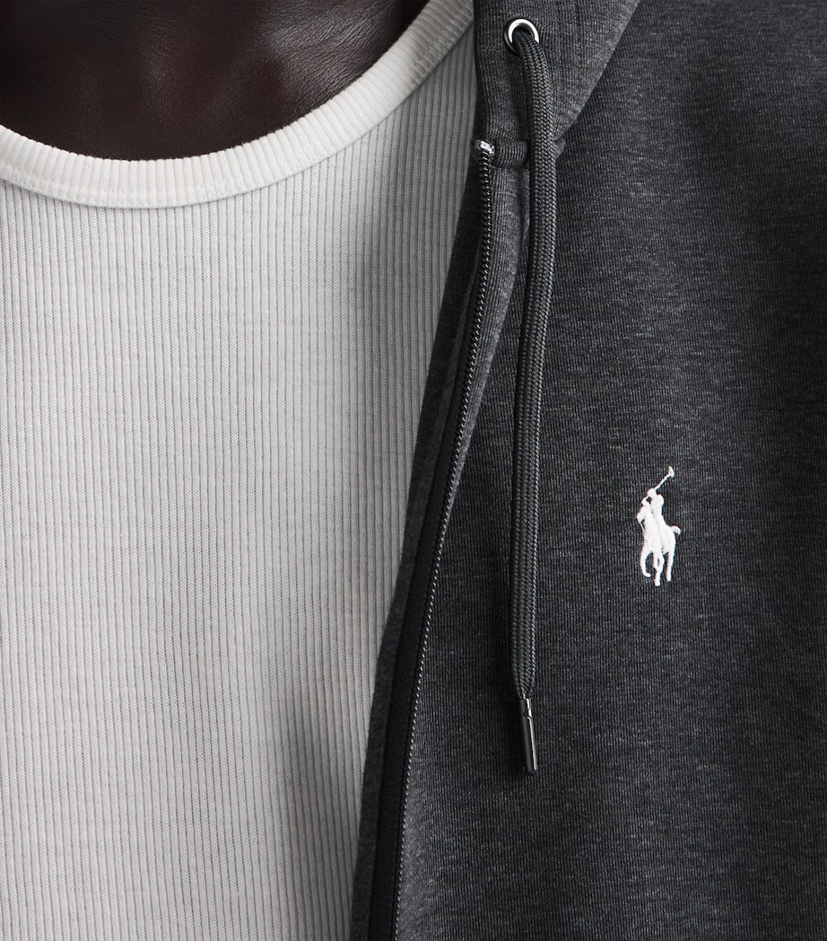 Polo Ralph Lauren Mens Polo Pony Zip-Up Hoodie Windsor Hther Image 3