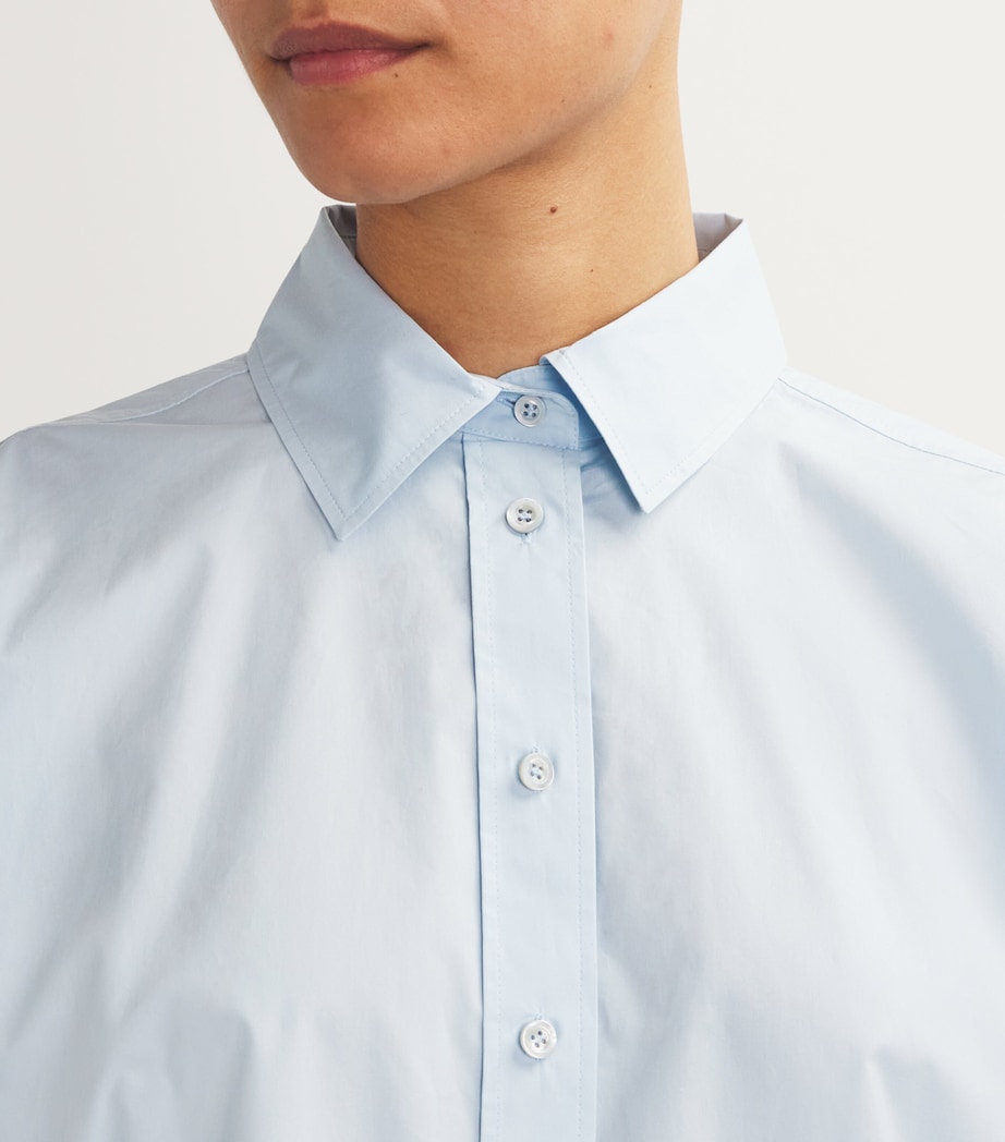 FRAME Womens The Exaggerated Oversized Shirt Light Chambray Image 6