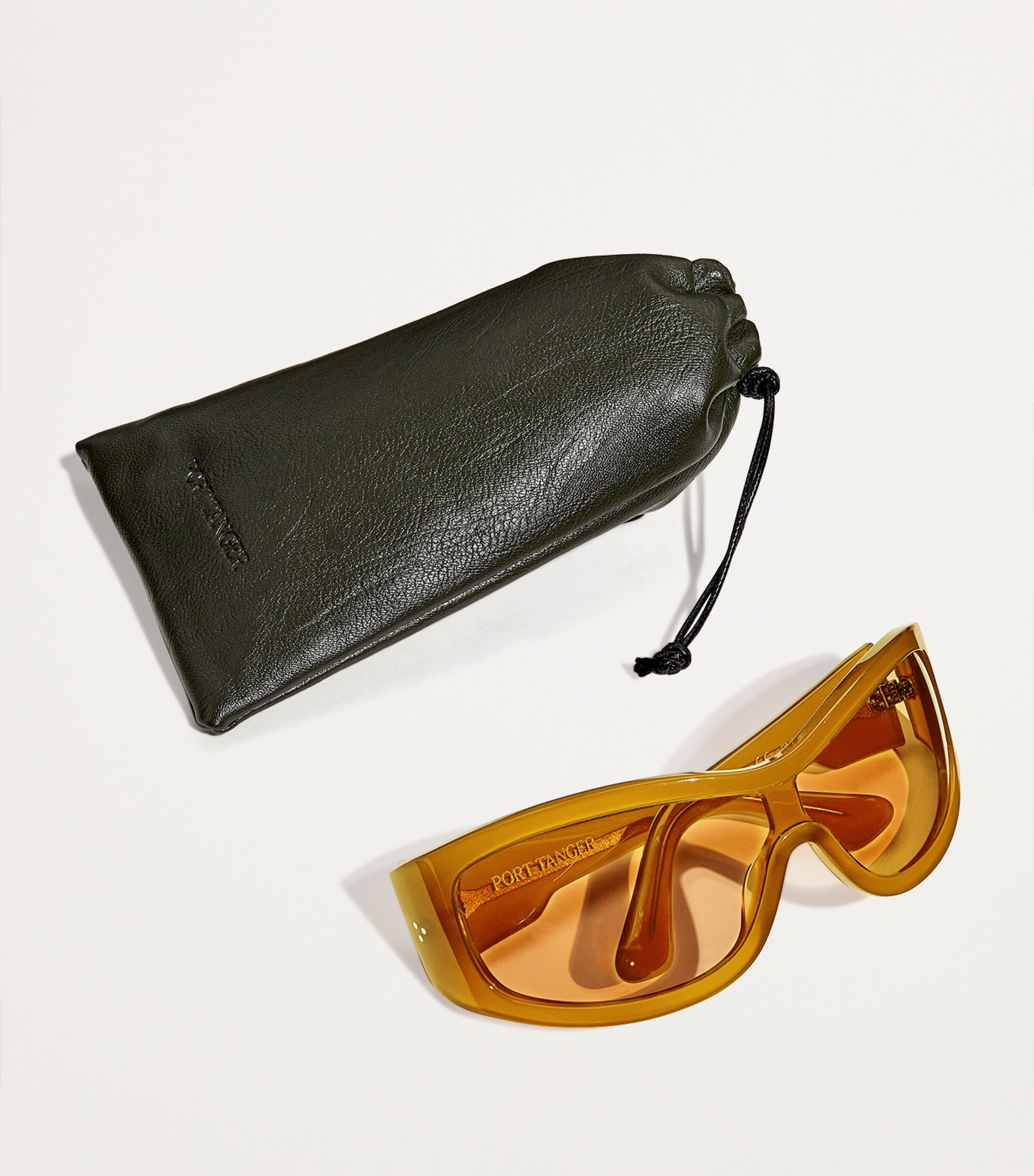 Port Tanger Acetate Nunny Sunglasses Amber Lens Image 4