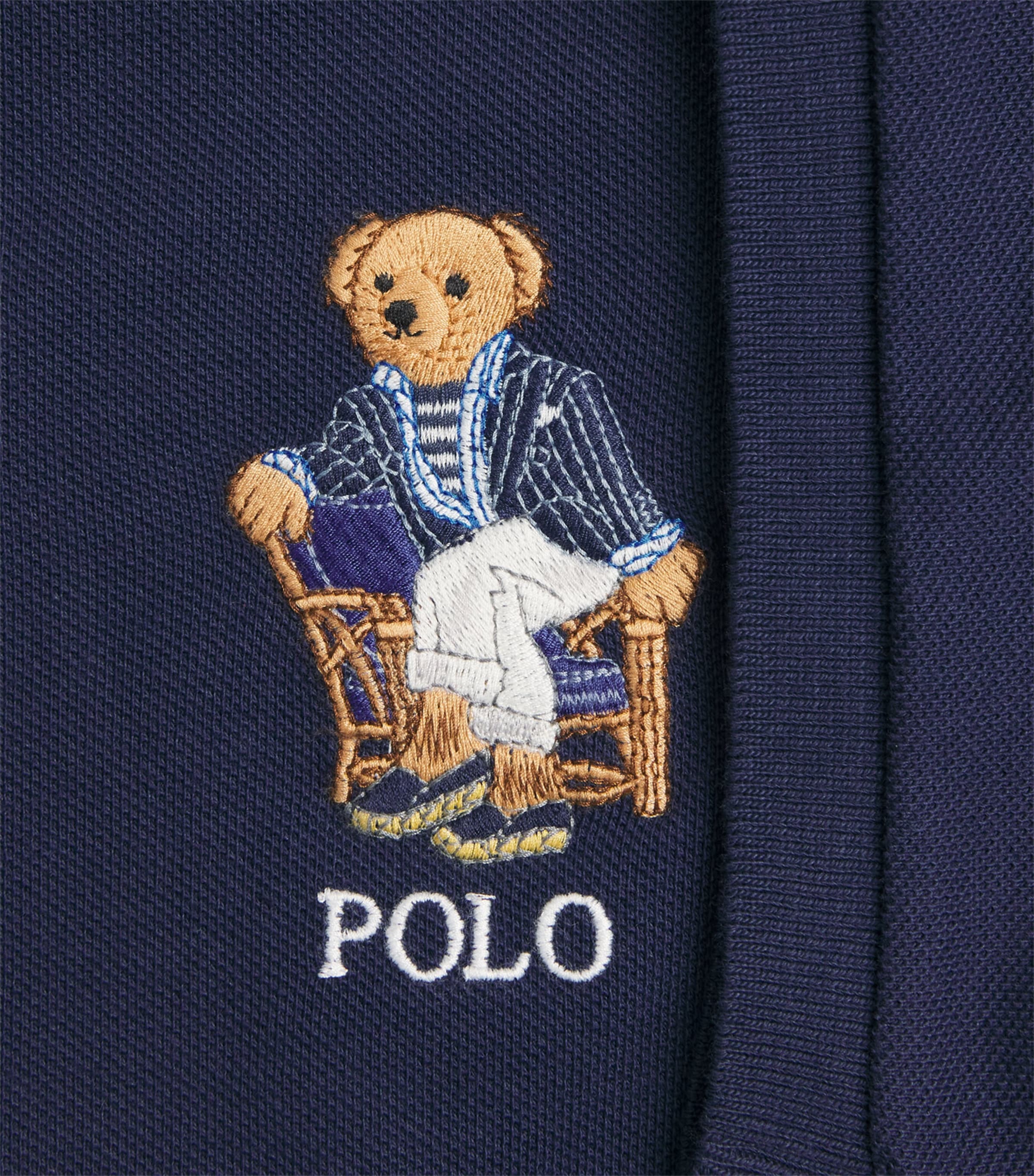 Polo Ralph Lauren Mens Cotton Polo Bear Polo Shirt Nport Br Nport Nvy Image 6