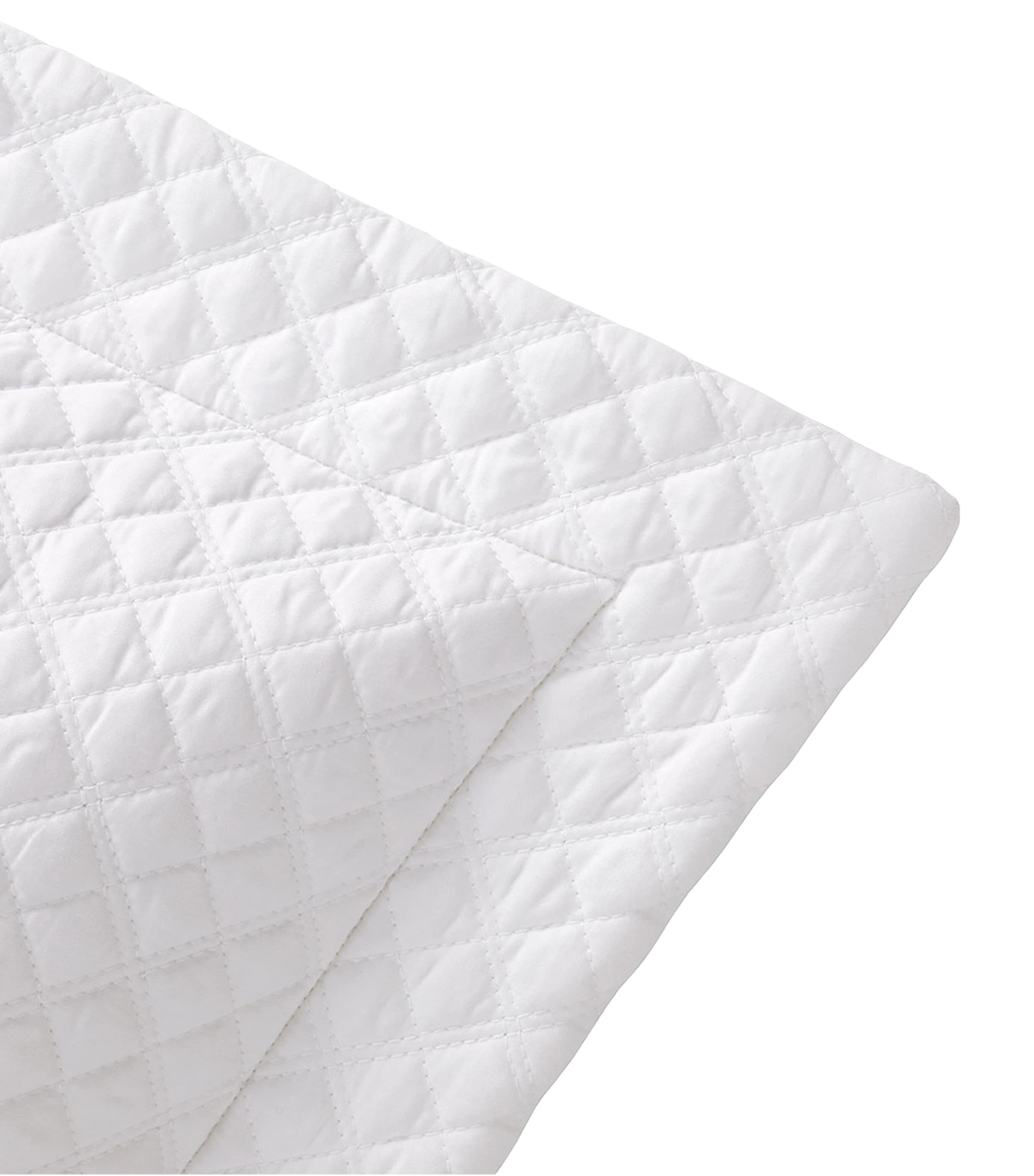 Ralph Lauren Home Cotton Argyle Square Pillowcase (65cm x 65cm) White Image 3