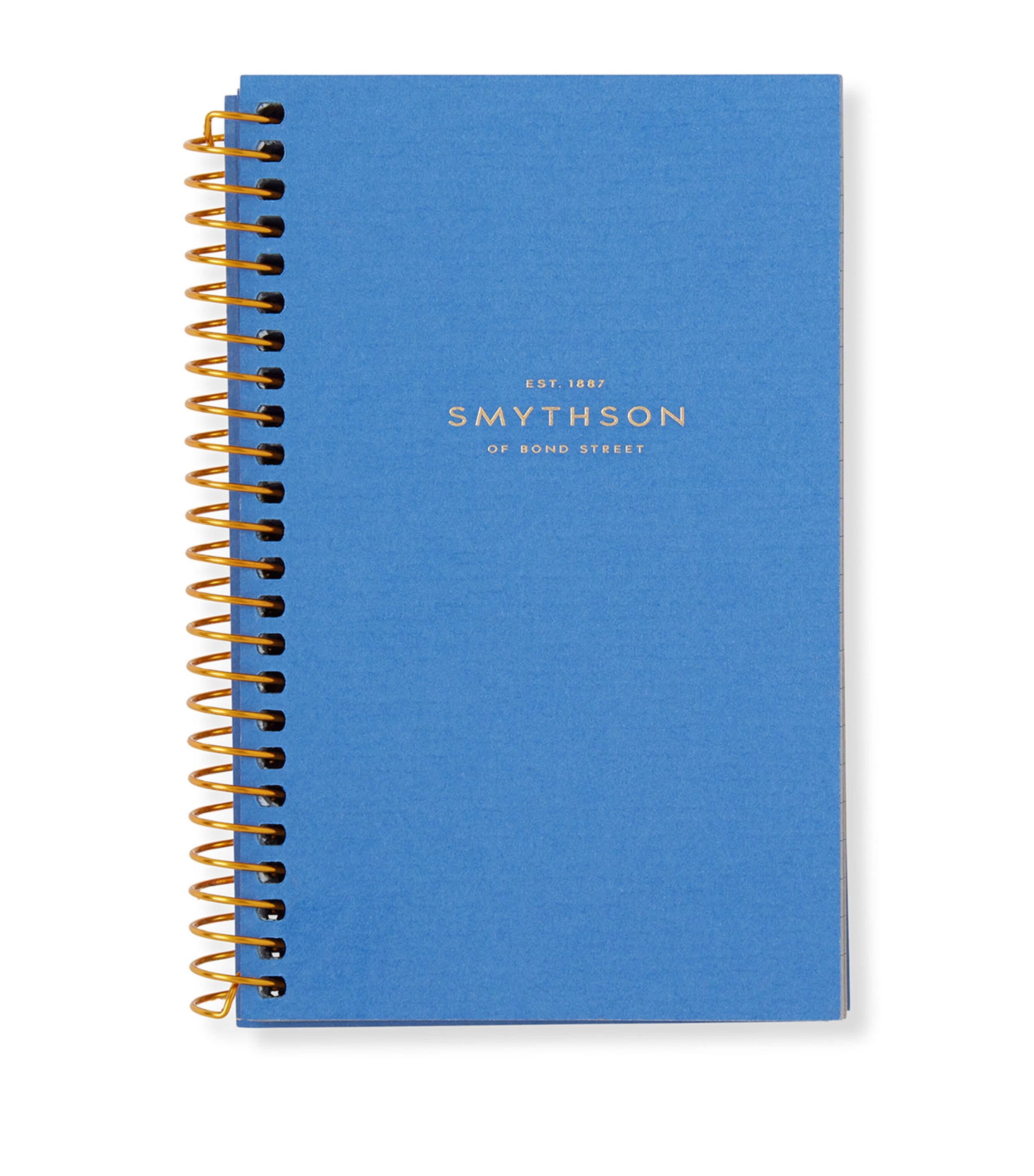 Smythson Mini Spiral Refill Pad In Blue