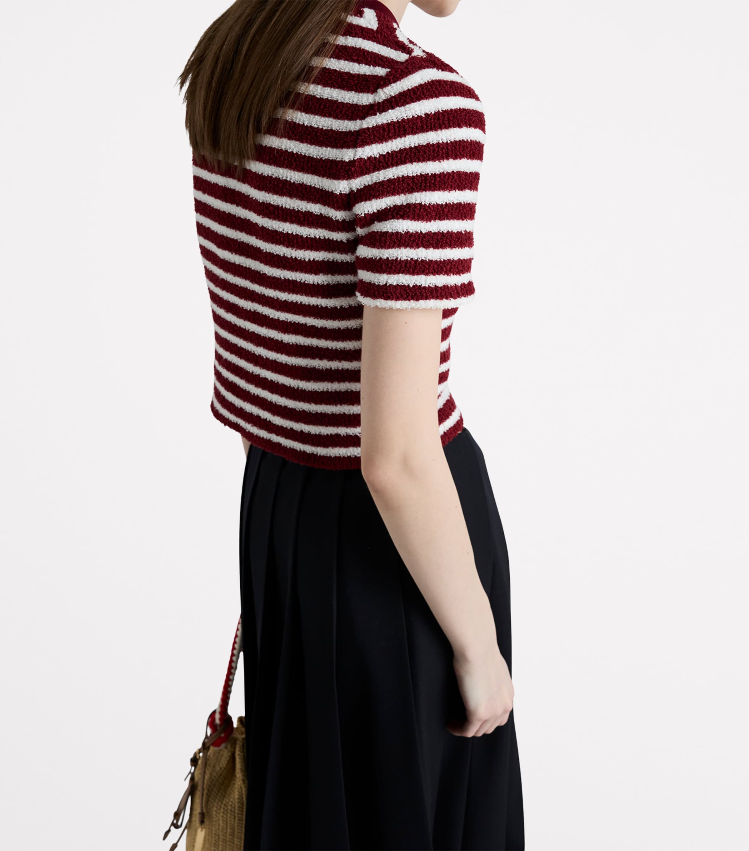 Bouclé Stripe Sweater F038I Image 6