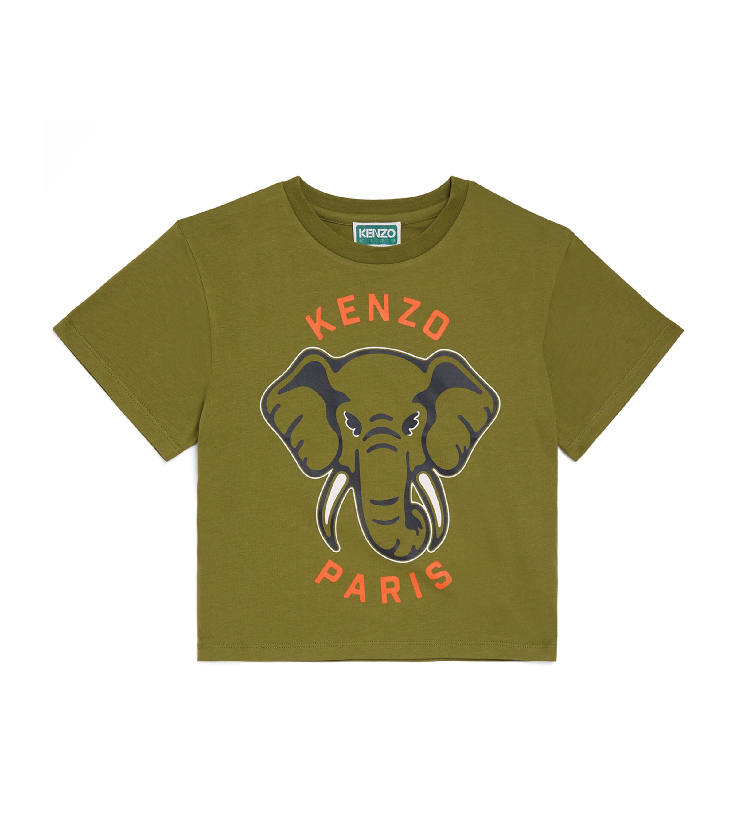Kenzo Elephant-graphic T-shirt In Green