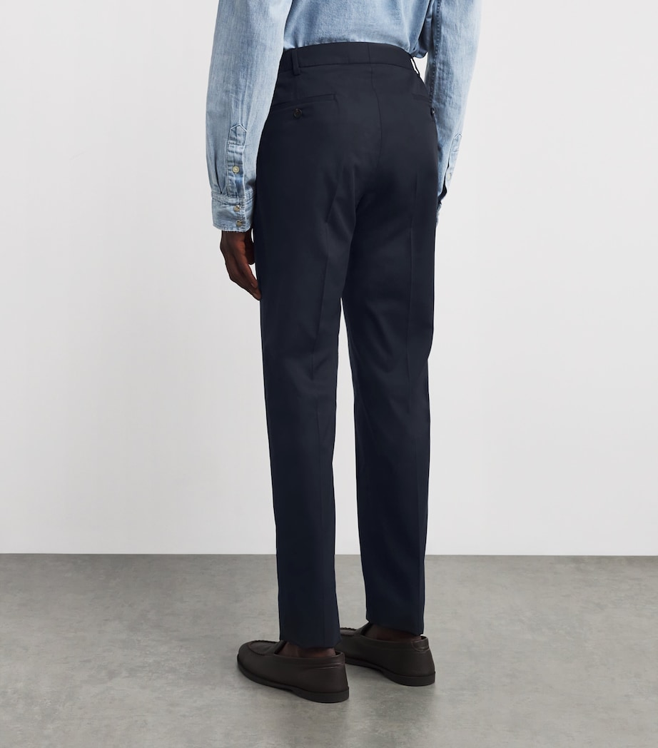 Twill Trousers 01 BLUE NAVY Image 4