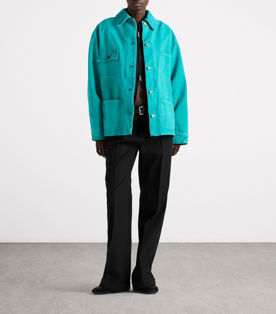 Canvas Trucker Jacket F0136 Image 2