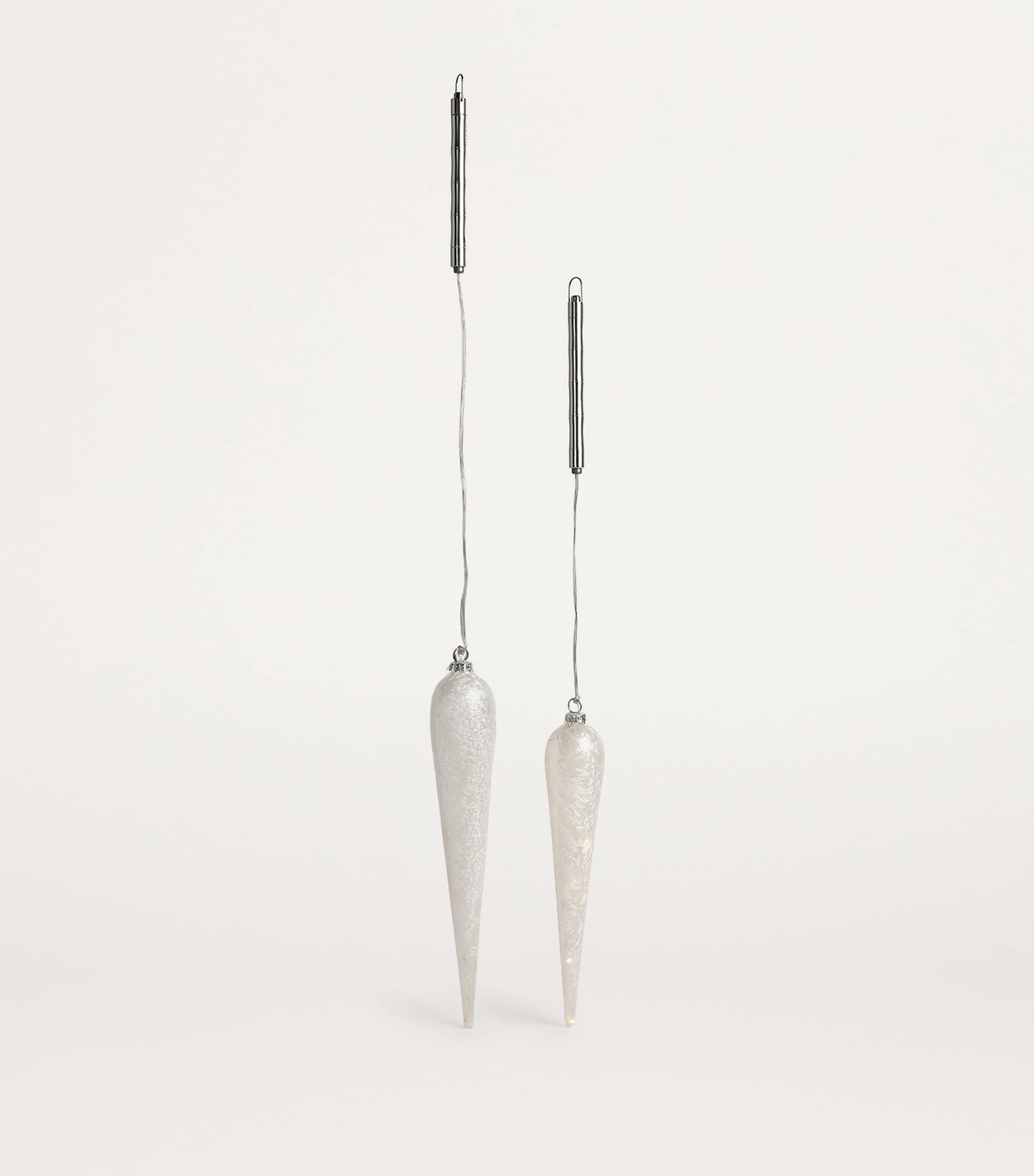 Frost Drop Lights (Set of 2) WHITE Image 2