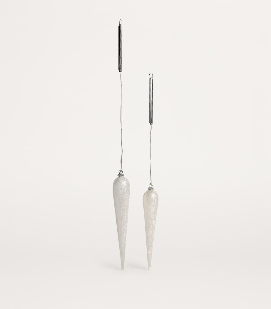 Frost Drop Lights (Set of 2) WHITE Image 2