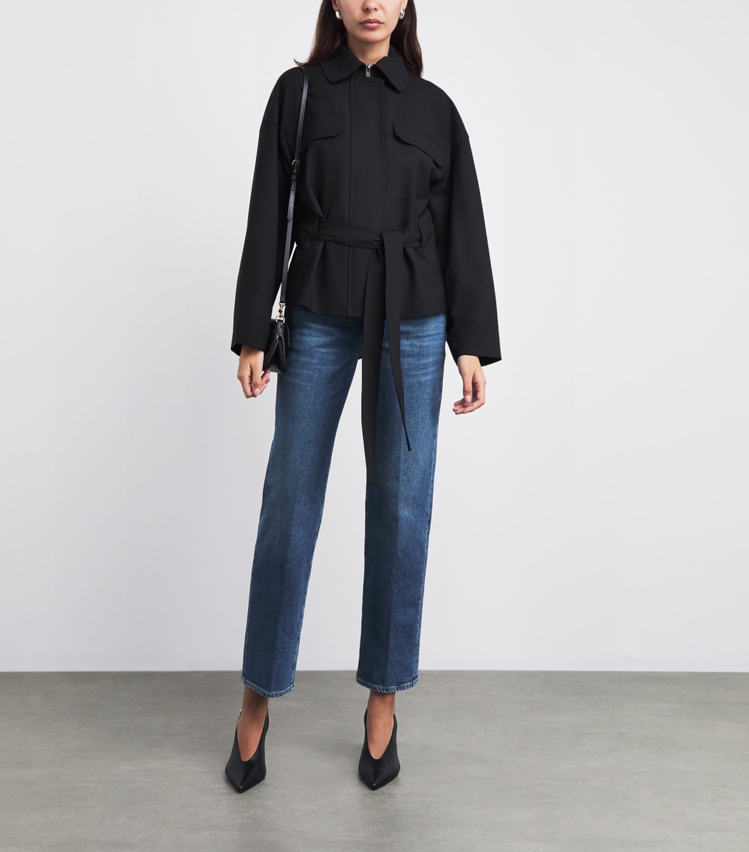 7 For All Mankind Womens Calie Mid-Rise Straight Jeans Explorer Image 2
