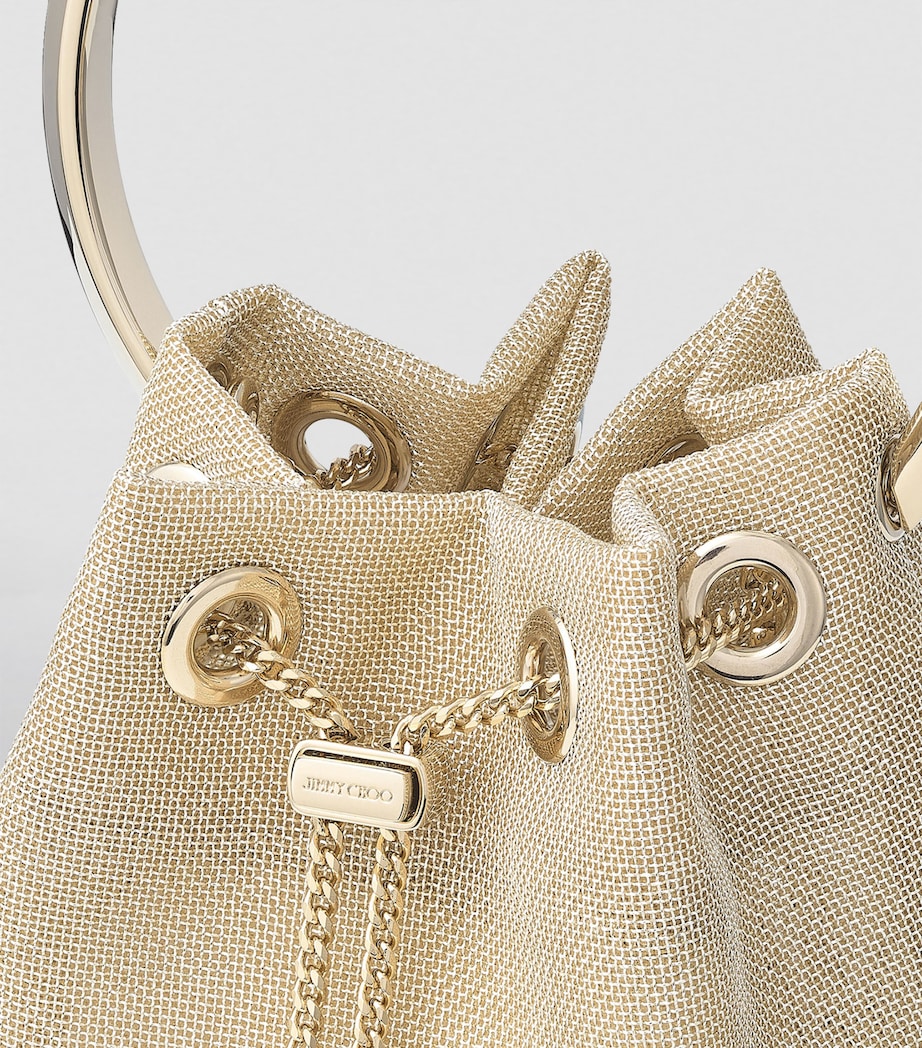 Bon Bon Mesh Top-Handle Bag CHAMPAGNE/LIGHT GOLD Image 5