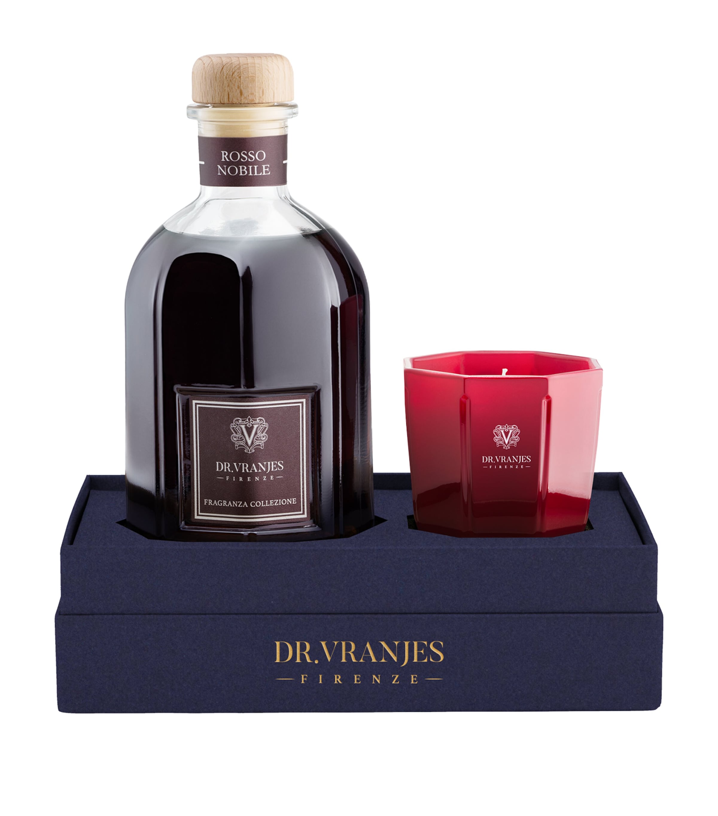 Vranjes Firenze Rosso Nobile Diffuser and Candle Gift Set