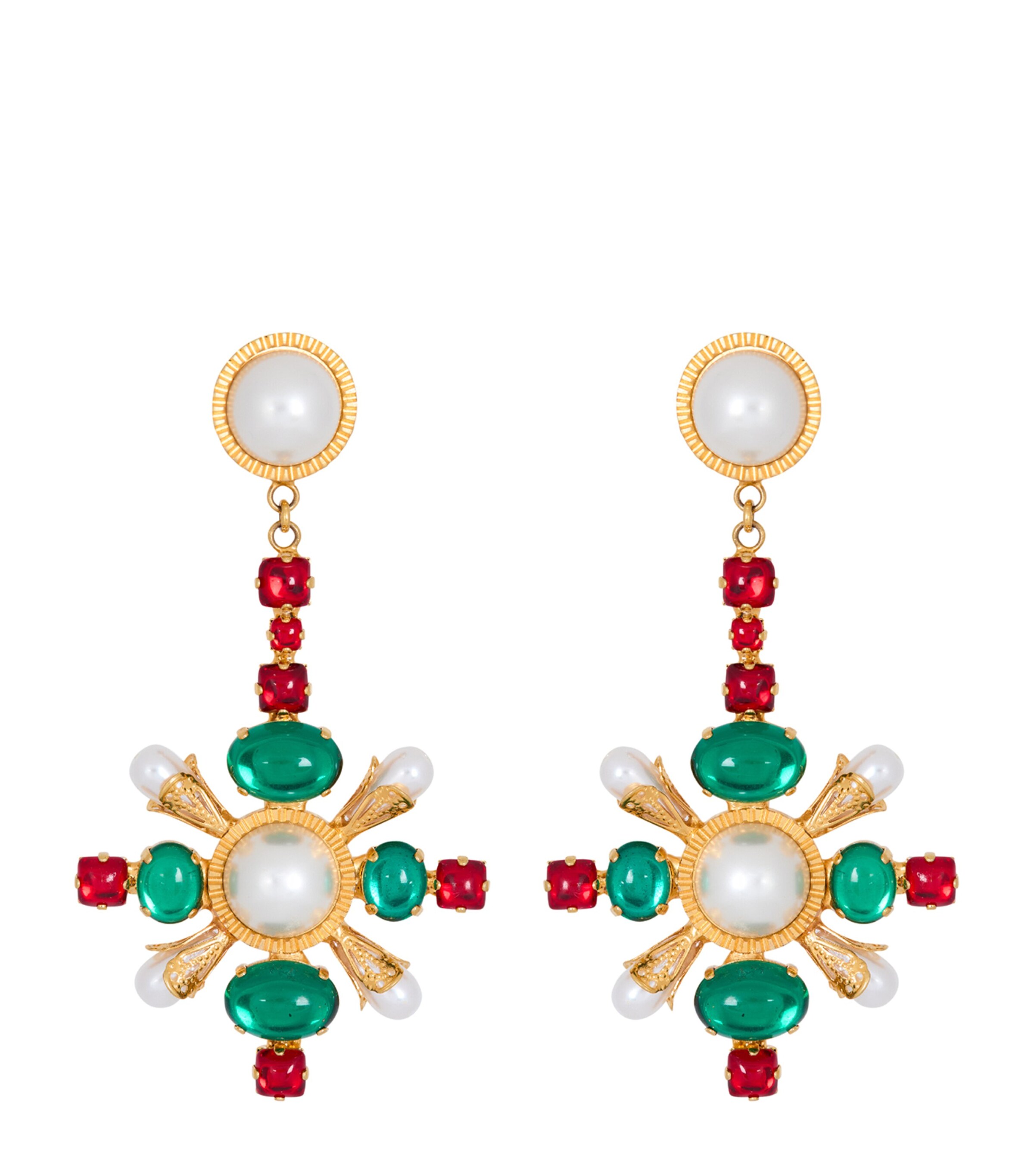 Balmain Baroque Pendant Earrings | Fashion Jewellery | Earrings | Designers | Balmain