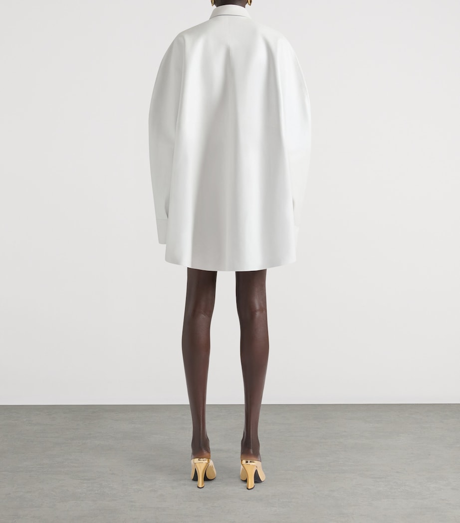 Leather Overshirt WHITE Image 3