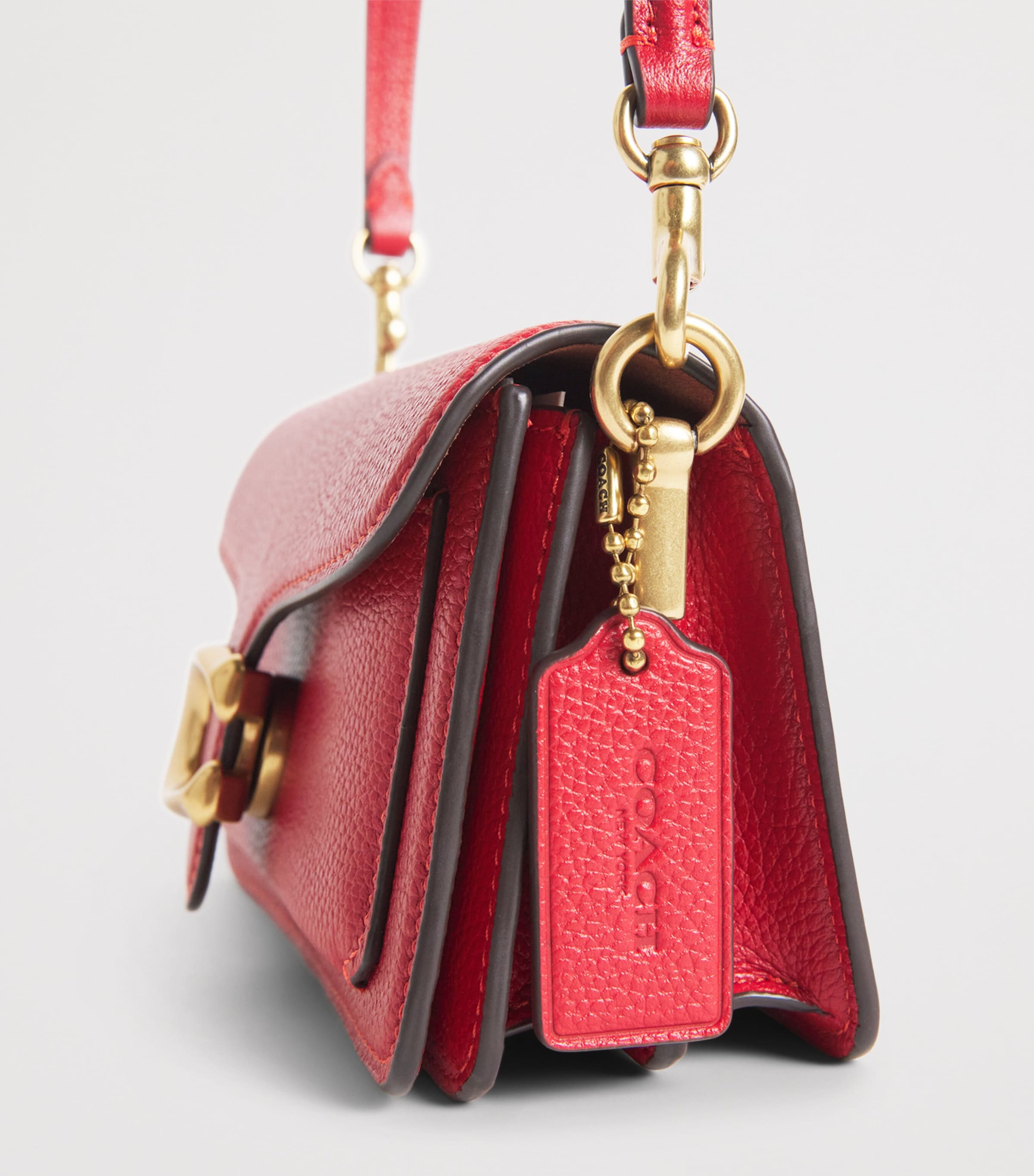 Coach Pebbled Leather Tabby 20 Shoulder Bag Image 6