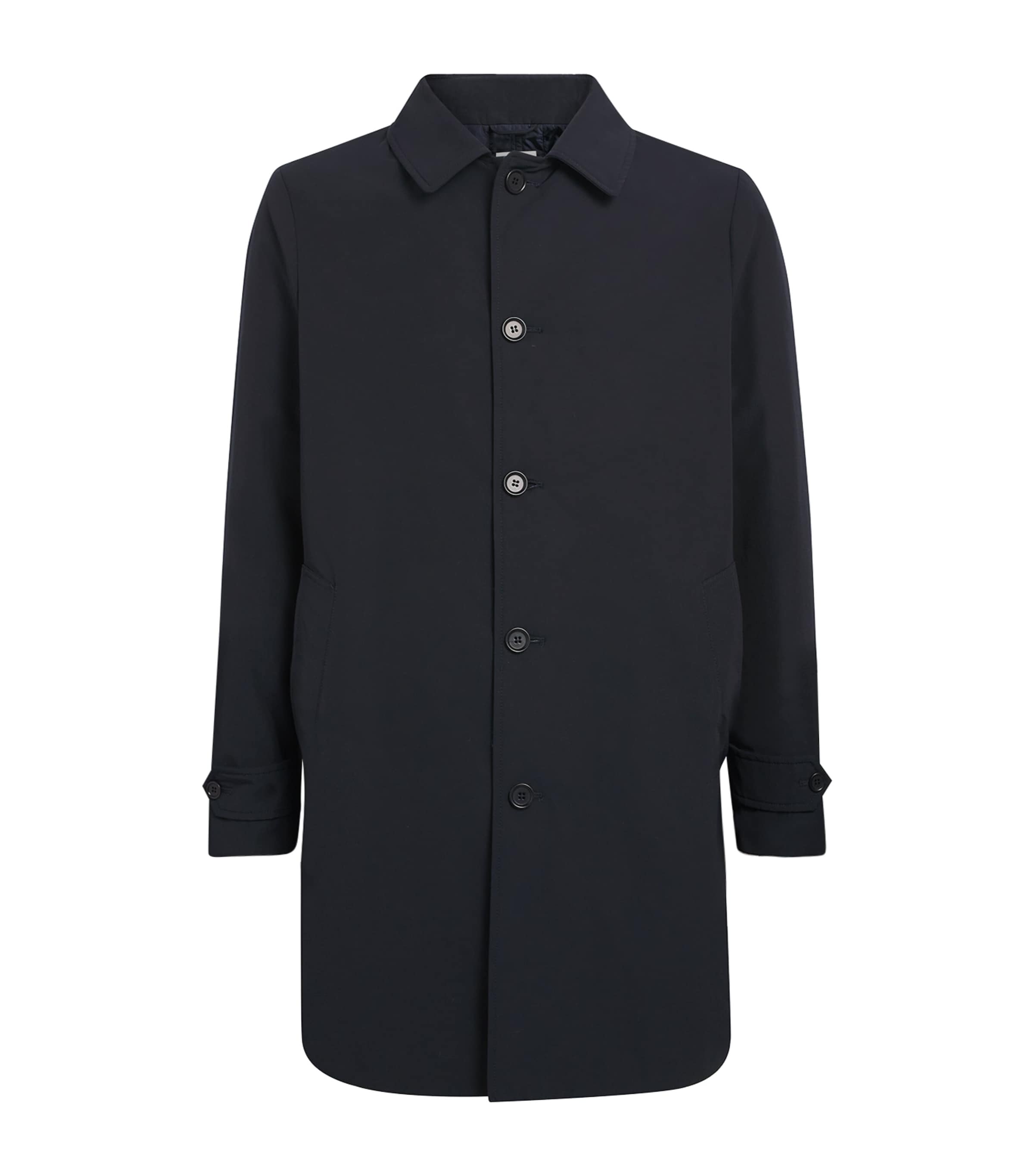 Aspesi Cotton-blend Down Overcoat In Multi