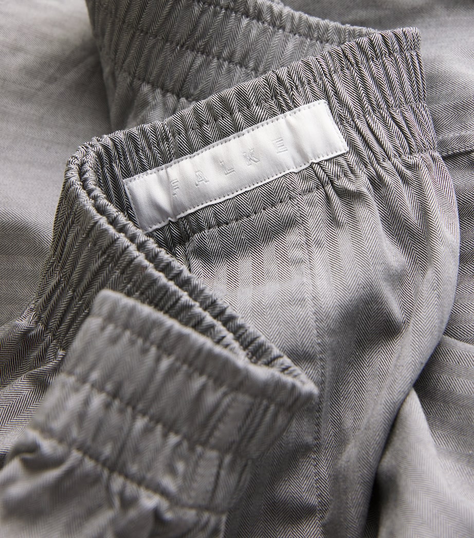 Cotton Boxer Shorts 3220/BLACK/WHITE Image 4