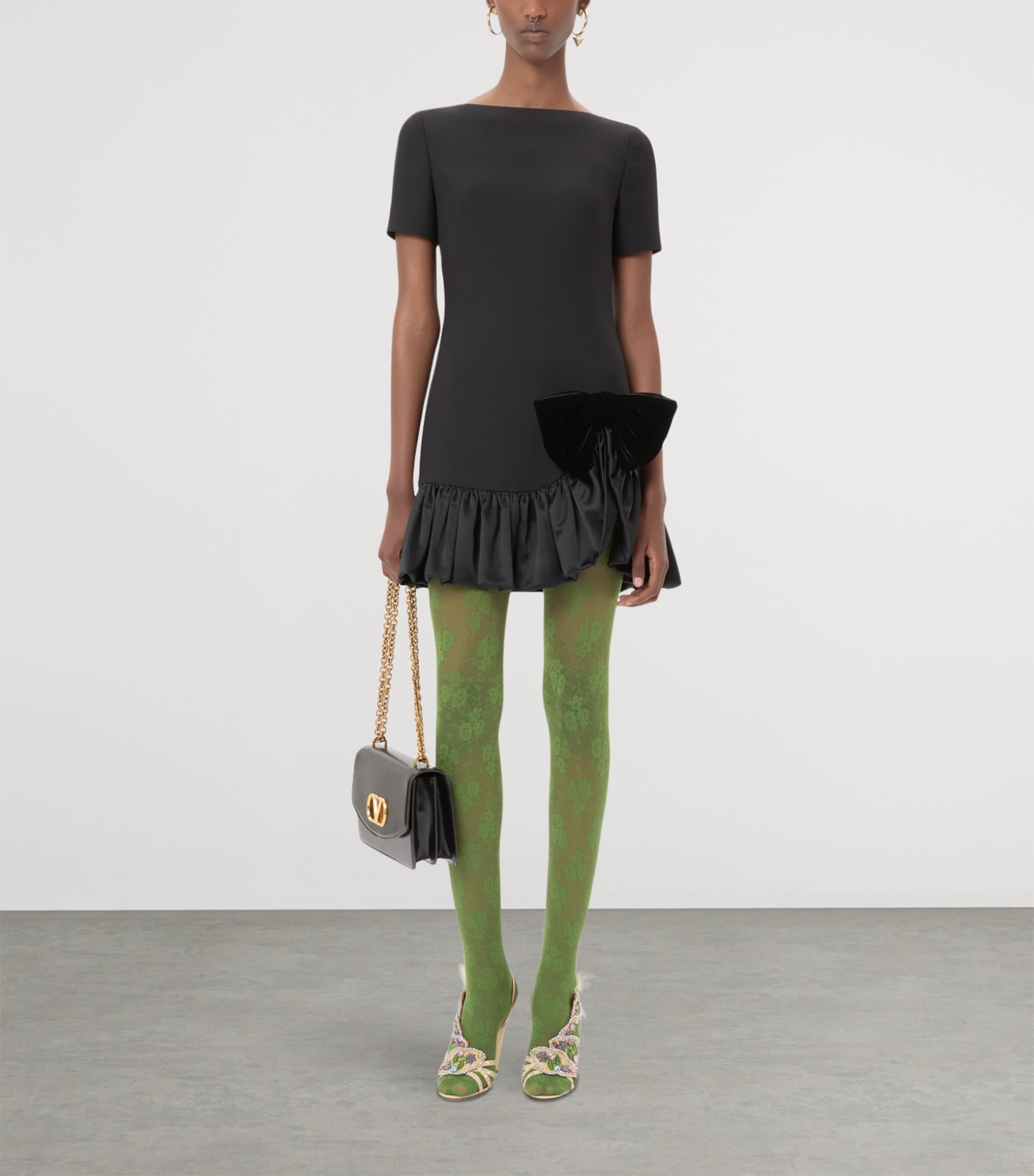 Wool-Silk Mini Dress 0NO Image 3