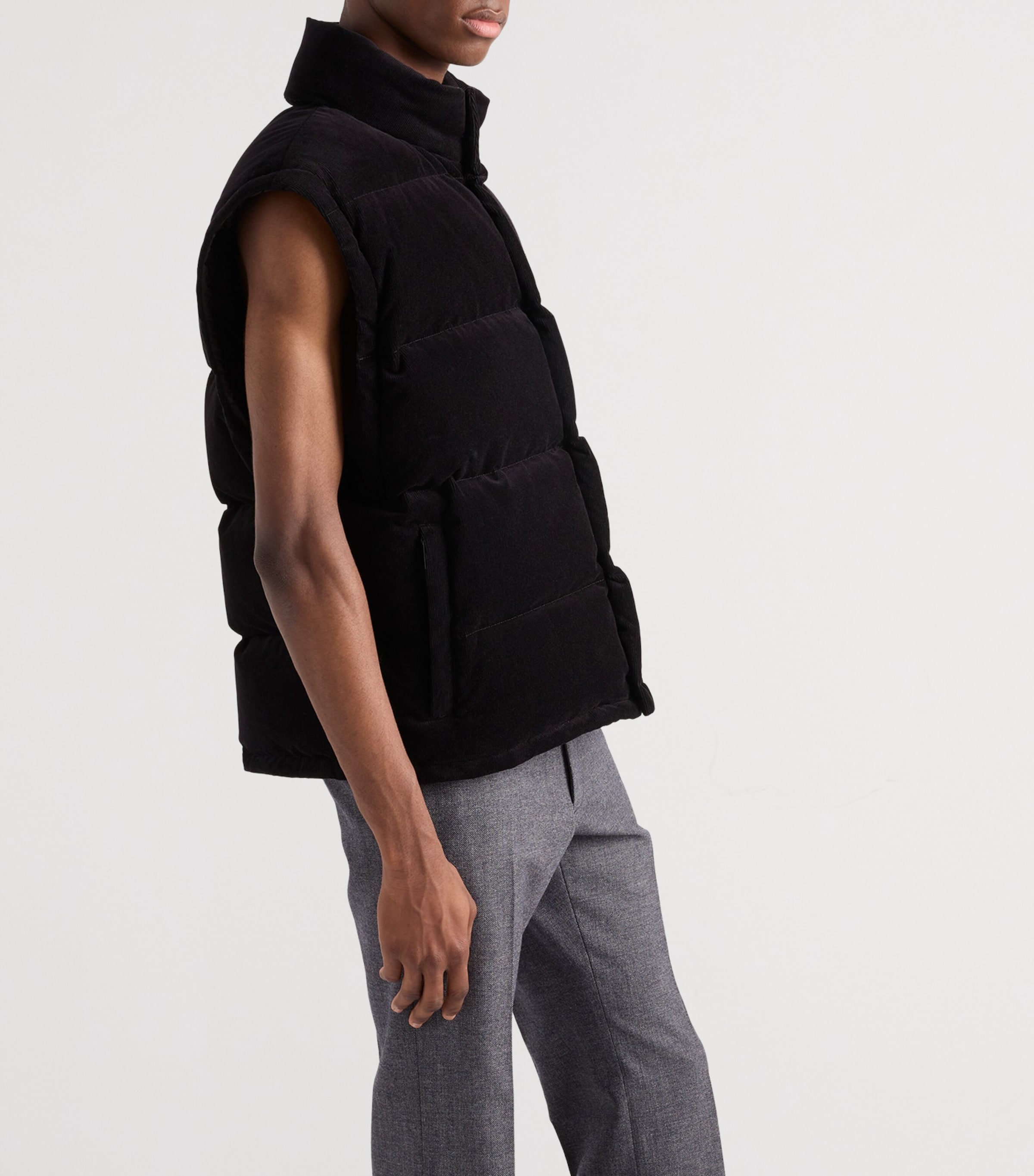 Cotton Corduroy Puffer Jacket F0002 Image 4