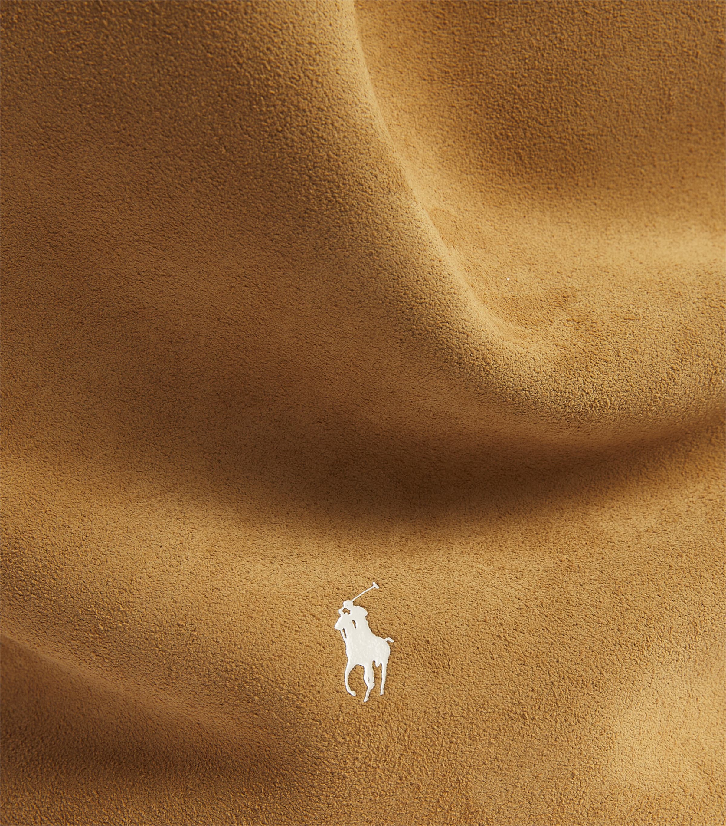 Polo Ralph Lauren Medium Suede Polo Play Tote Bag Caramel Image 6
