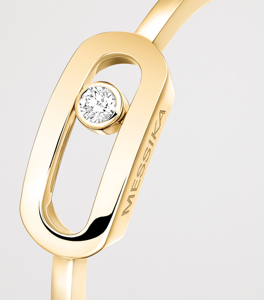 Messika Move Uno Yellow Gold and White Diamond Ring (0.01ct) Yellow Gold Image 3