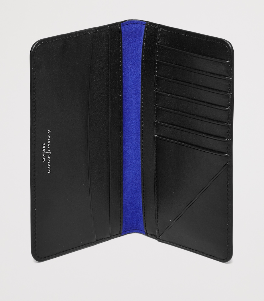 Aspinal Of London Leather Long Wallet Black Image 3