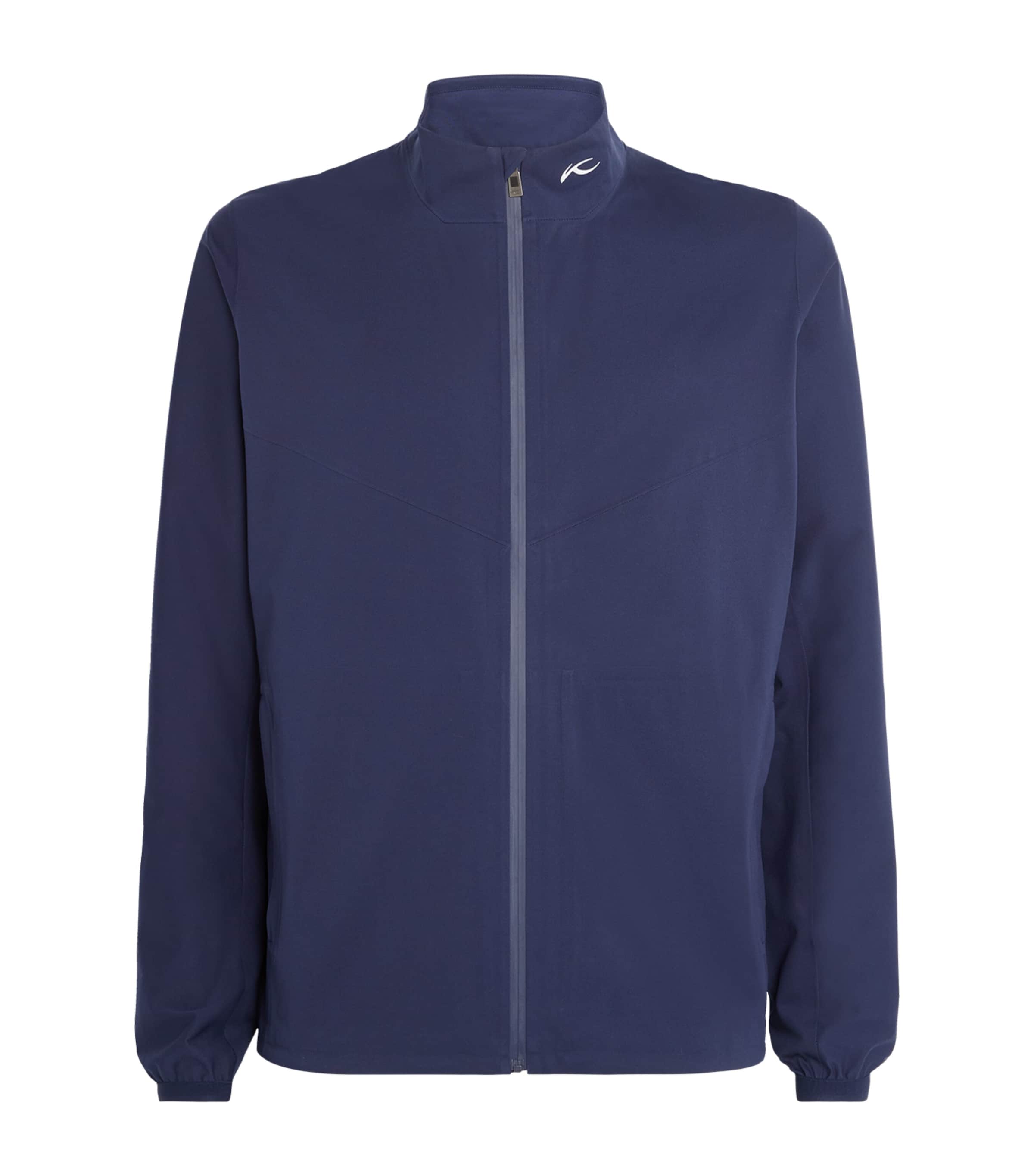 Shop Kjus Rain Rescue Golf Jacket In Navy